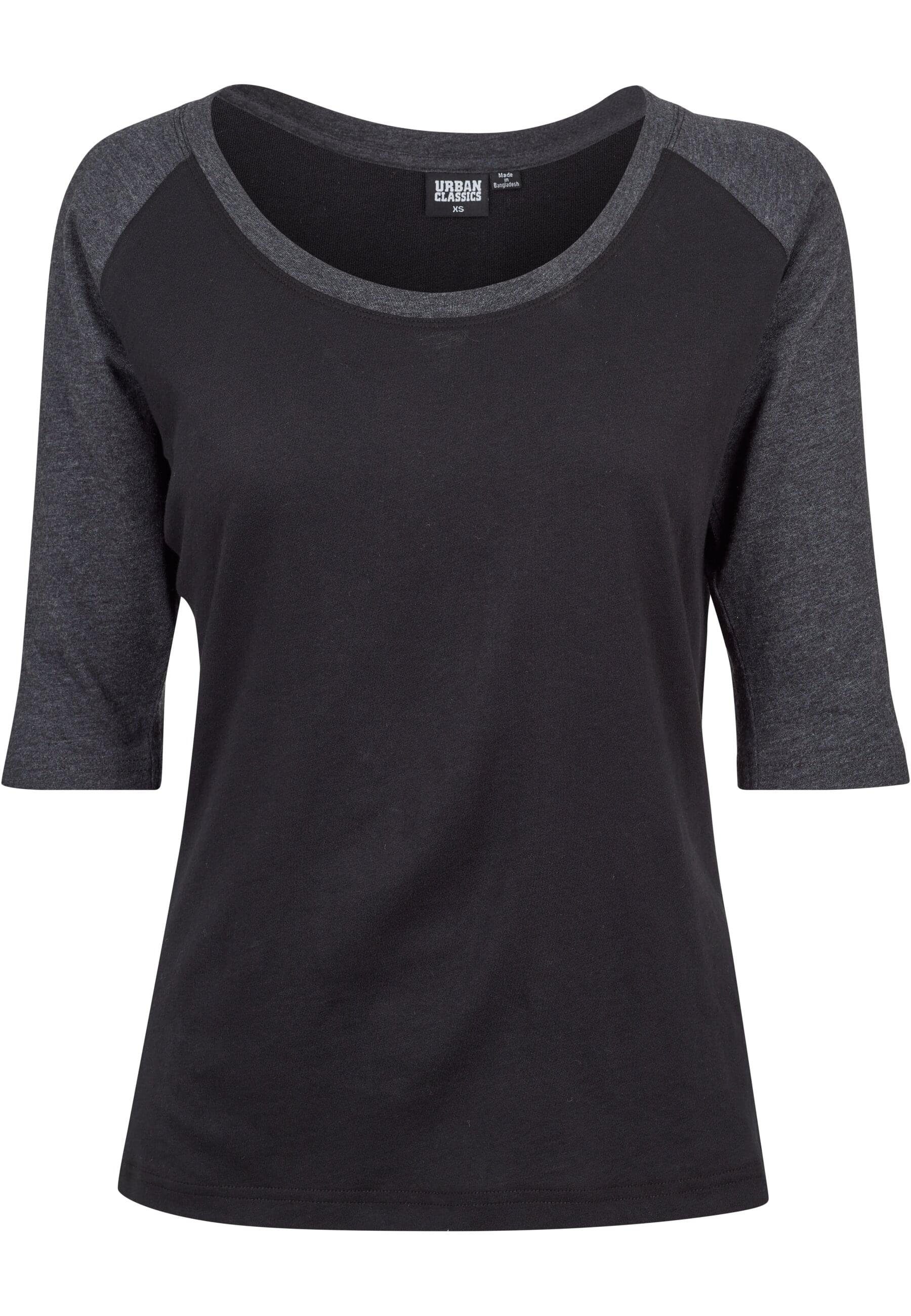 URBAN CLASSICS Kurzarmshirt Urban Classics Damen Ladies 3/4 Contrast Raglan Tee (1-tlg)