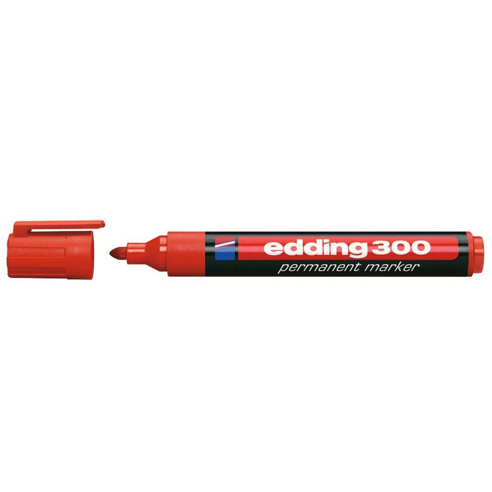 300 edding 10 Zettelkasten - rot Permanentmarker 3,0 1,5 edding mm