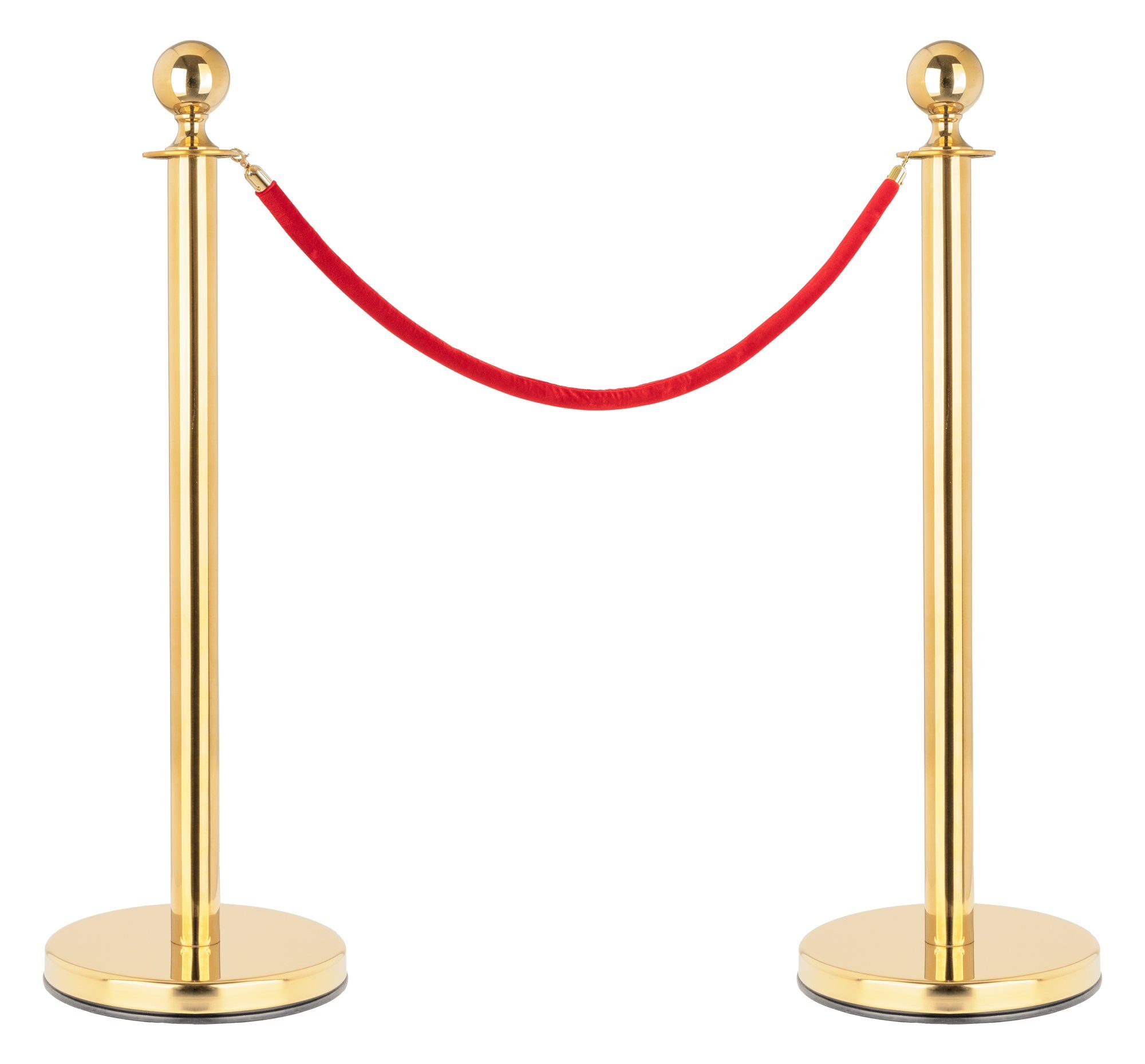 Stagecaptain Ограничительные столбики PLS-150 Absperrständer Personenleitsystem (2.1 Deluxe, 3-tlg., 2 Edelstahl-Stative und 1,5 m Длина Seil), kombinierbar mit weiteren Stativen