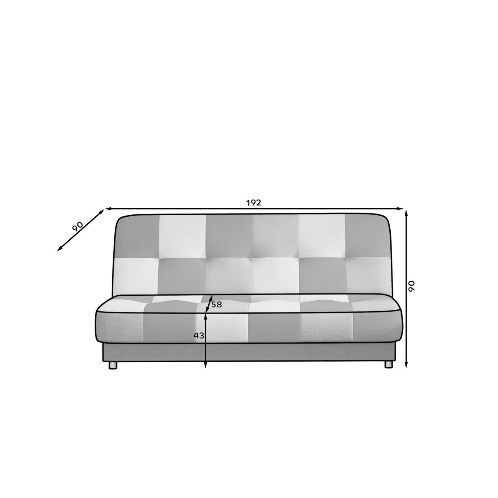 Wohnzimmer Luxus in Sofa Couch Sitzer Teile, Modern JVmoebel 1 Made 3 Sofa Europa SOFORT,