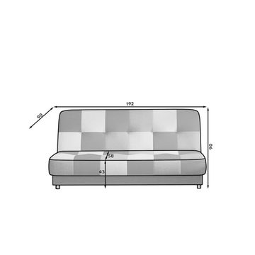 JVmoebel Sofa Modern Wohnzimmer Sofa 3 Sitzer Luxus Couch SOFORT, 1 Teile, Made in Europa