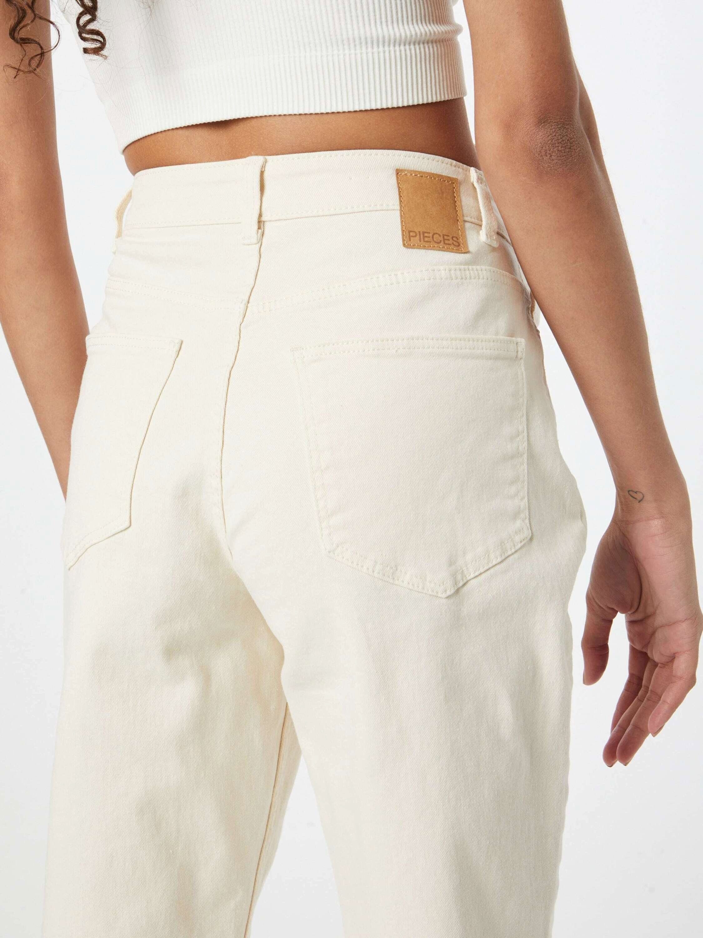 Plain/ohne 7/8-Jeans Details Kesia (1-tlg) pieces