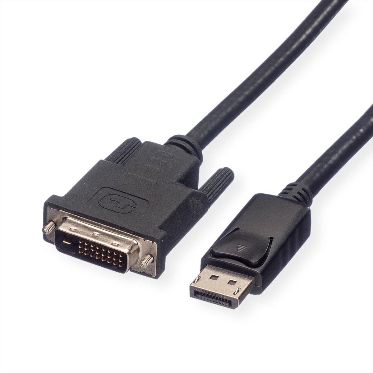 ROLINE DisplayPort Kabel DP ST - DVI ST, LSOH Audio- & Video-Kabel, DisplayPort Männlich (Stecker), DVI-D 24+1, Dual-Link Männlich (Stecker) (150.0 cm)