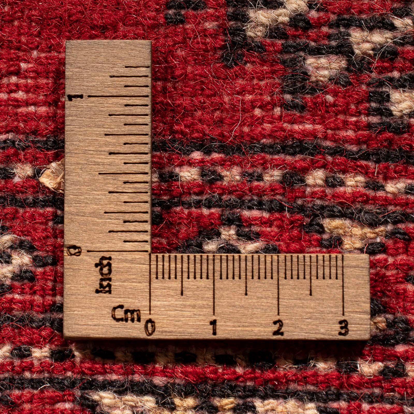 Orientteppich Pakistan - Einzelstück dunkelrot, x mm, mit Handgeknüpft, Höhe: - rechteckig, Wohnzimmer, 296 morgenland, 6 Zertifikat 78 cm