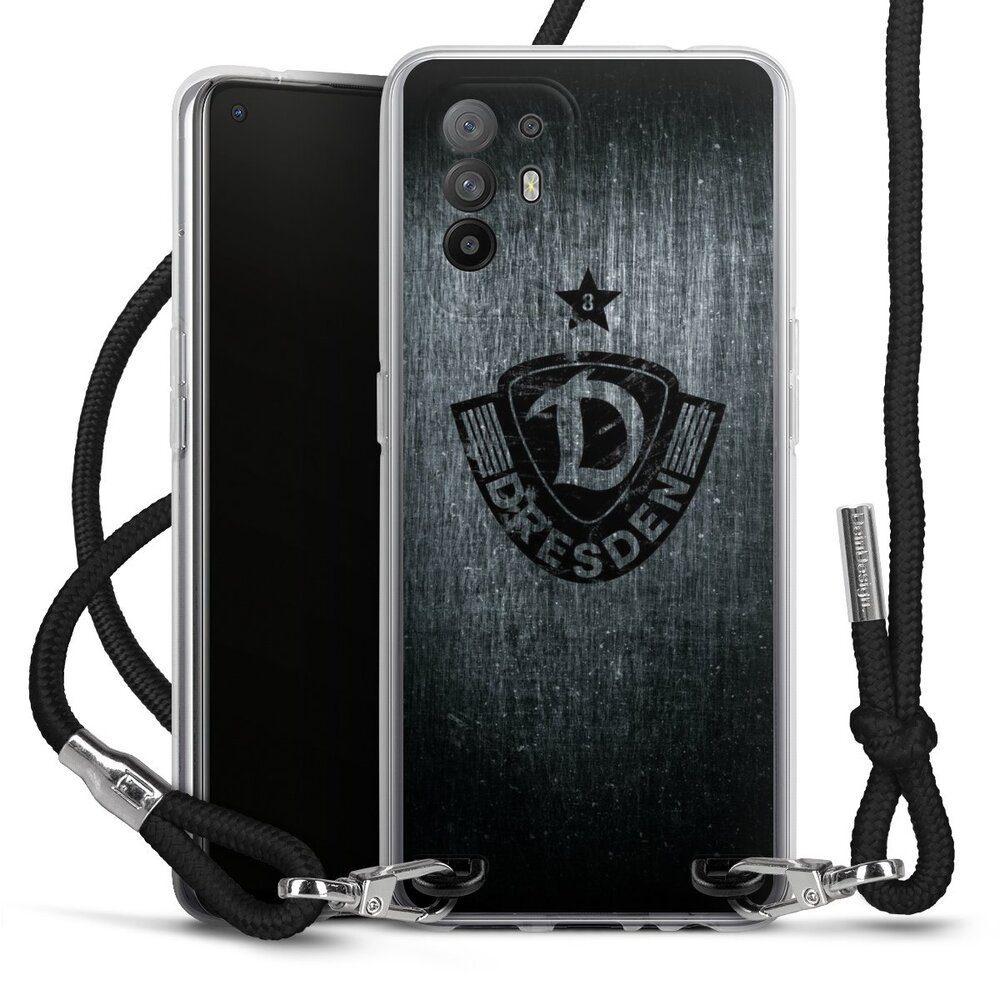 DeinDesign Handyhülle SG Dynamo Dresden Offizielles Lizenzprodukt Vintage, Oppo A94 5G Handykette Hülle mit Band Case zum Umhängen