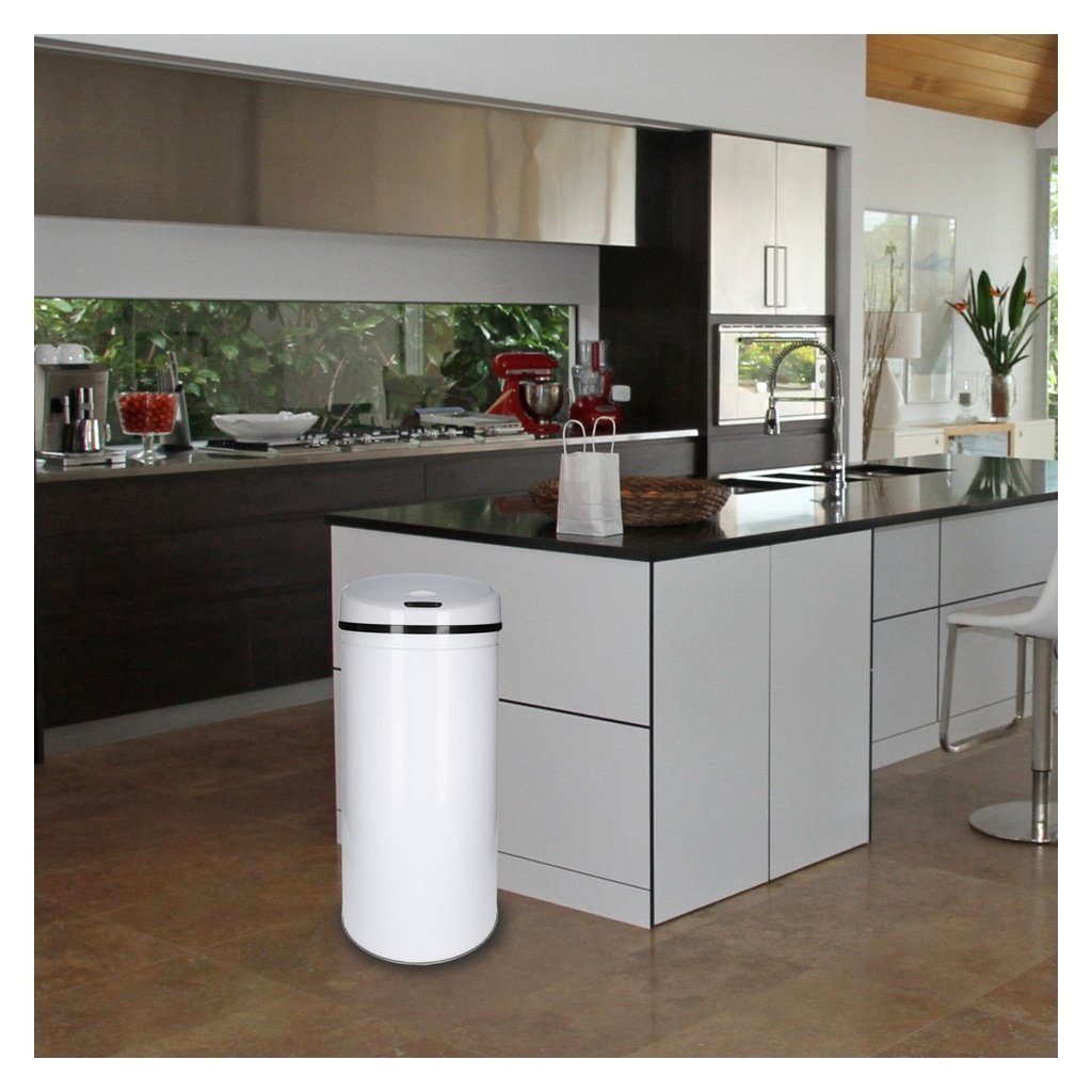 TP Mülleimer Sensor Mülleimer weiß (Volumen: 30 Liter)