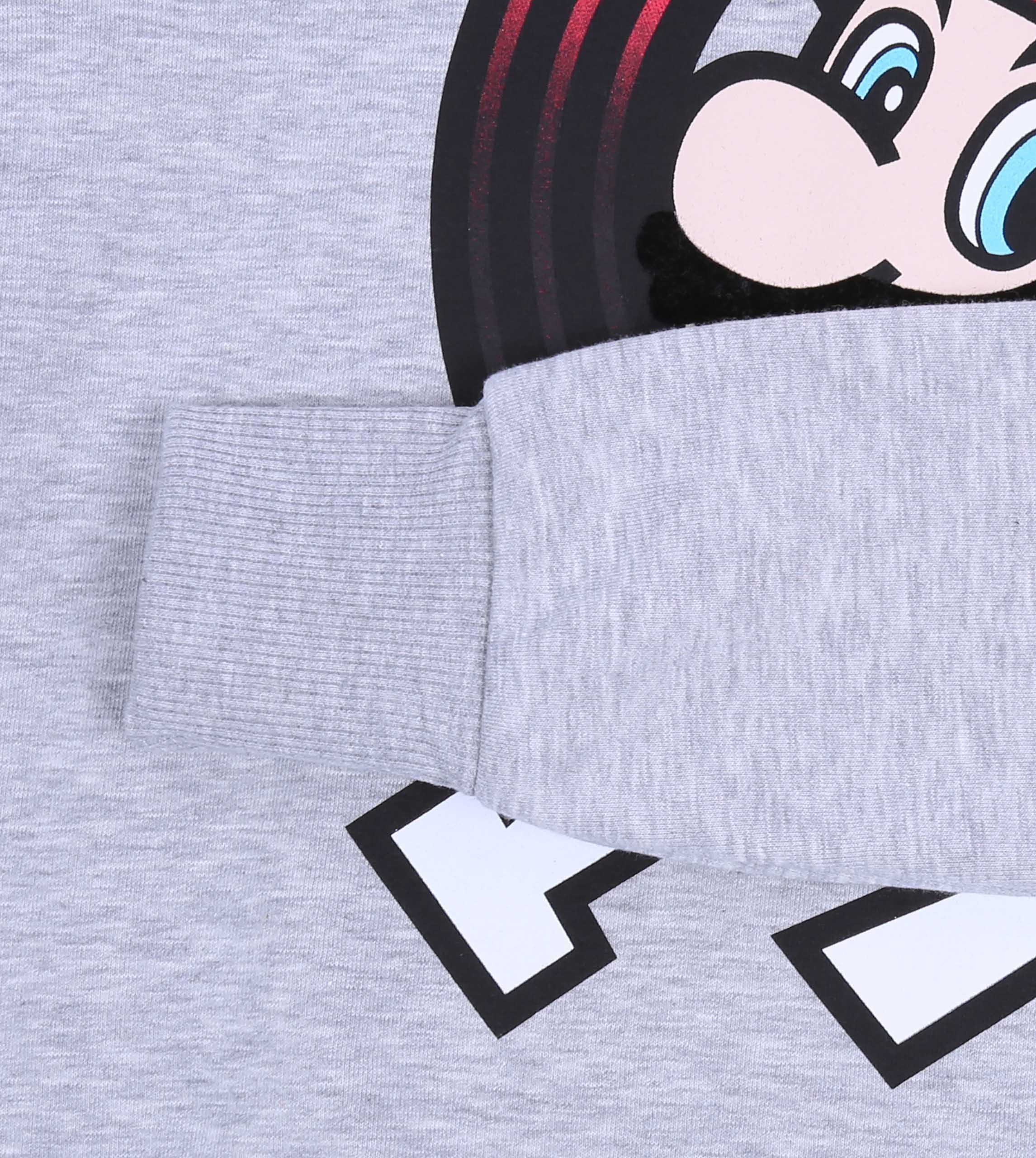 Super Mario Sweatshirt Graues Herren-Sweatshirt SUPER MARIO S