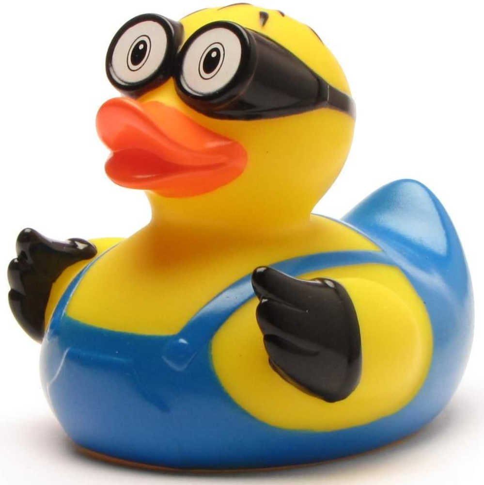 Lilalu Badespielzeug Badeente M-Duck Quietscheente