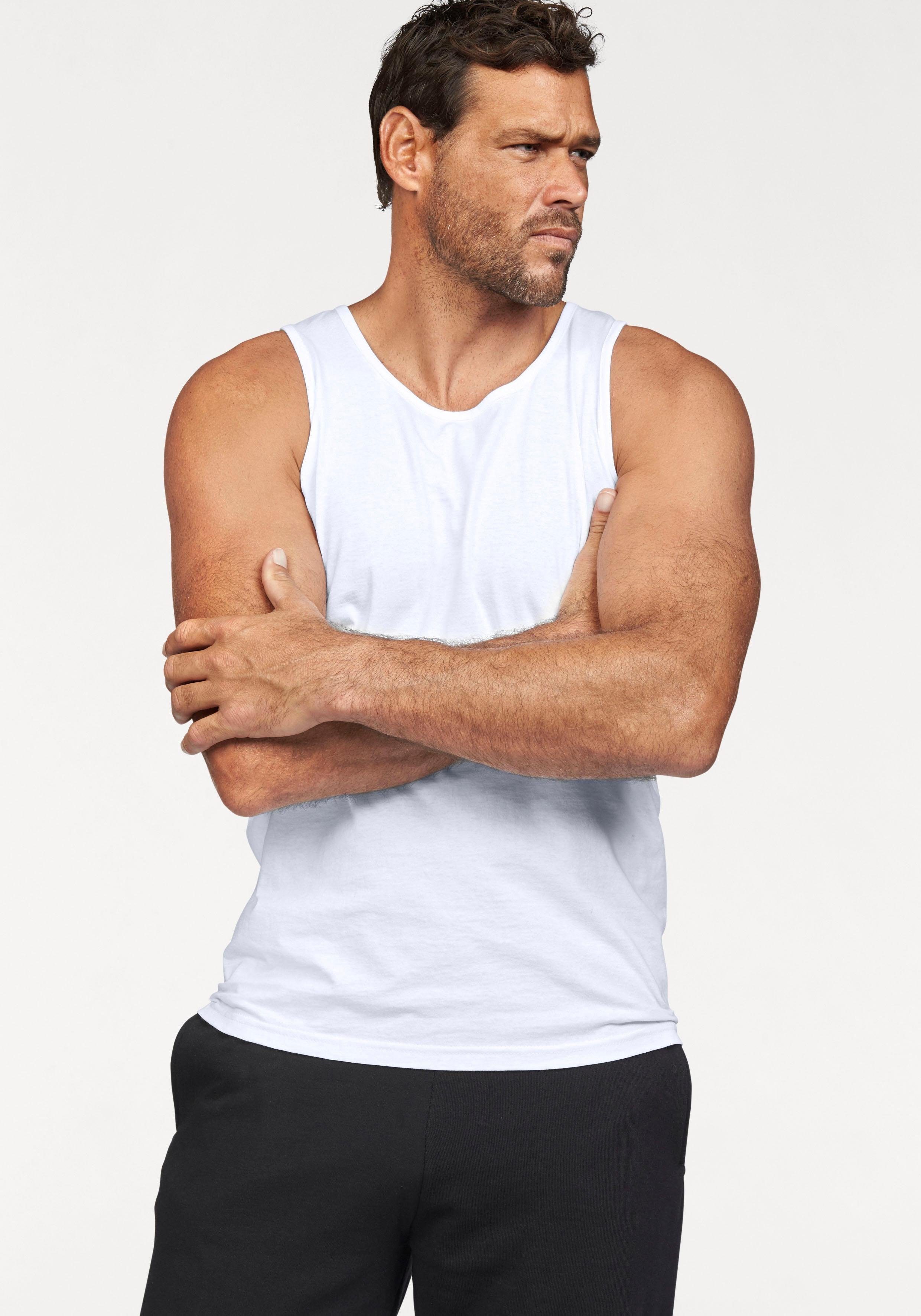 Fruit of the Loom Tanktop (Packung, 2-tlg) aus reiner Baumwolle