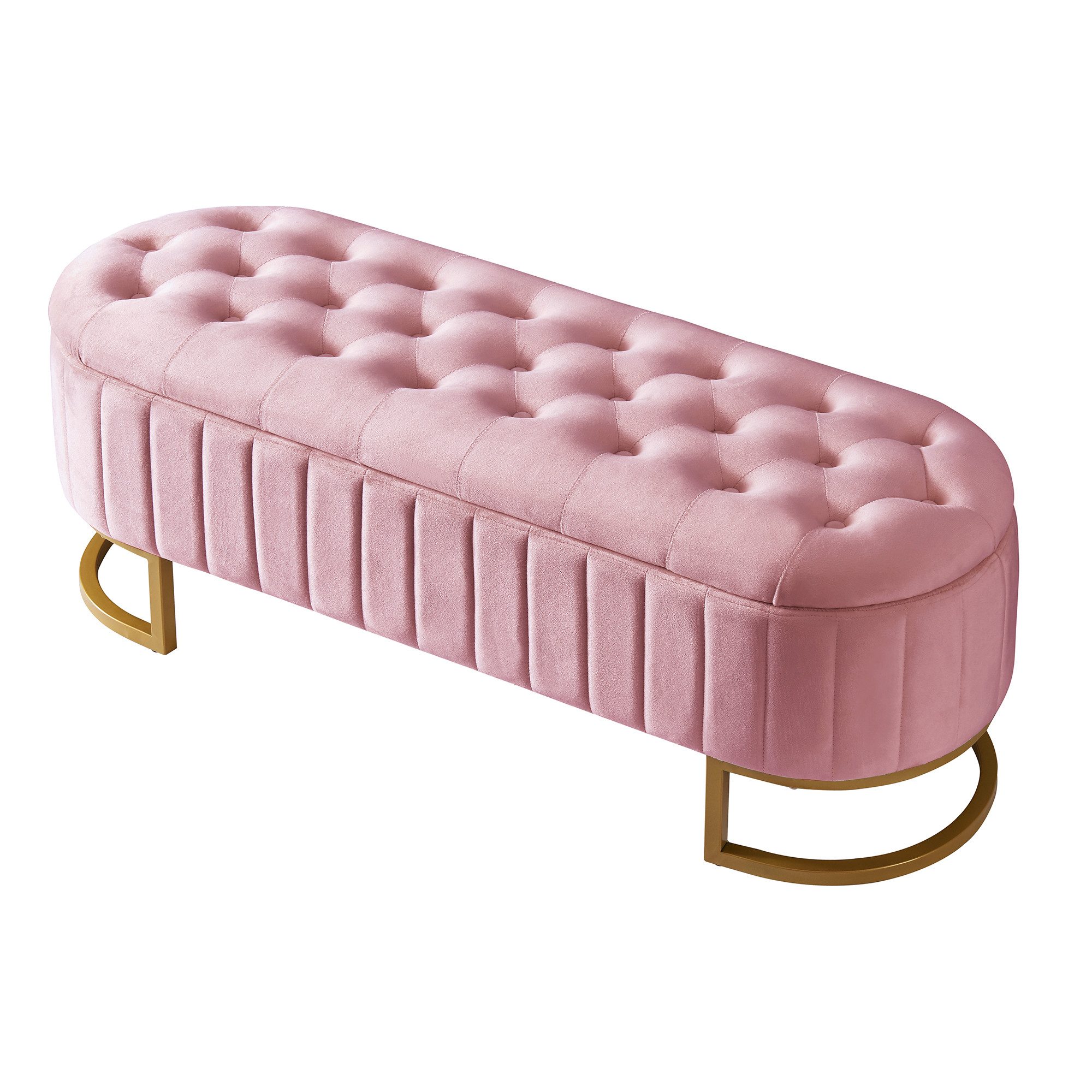 Flieks Polsterbank, Stauraum Polsterhocker Fußbank Sofabank günstig online kaufen