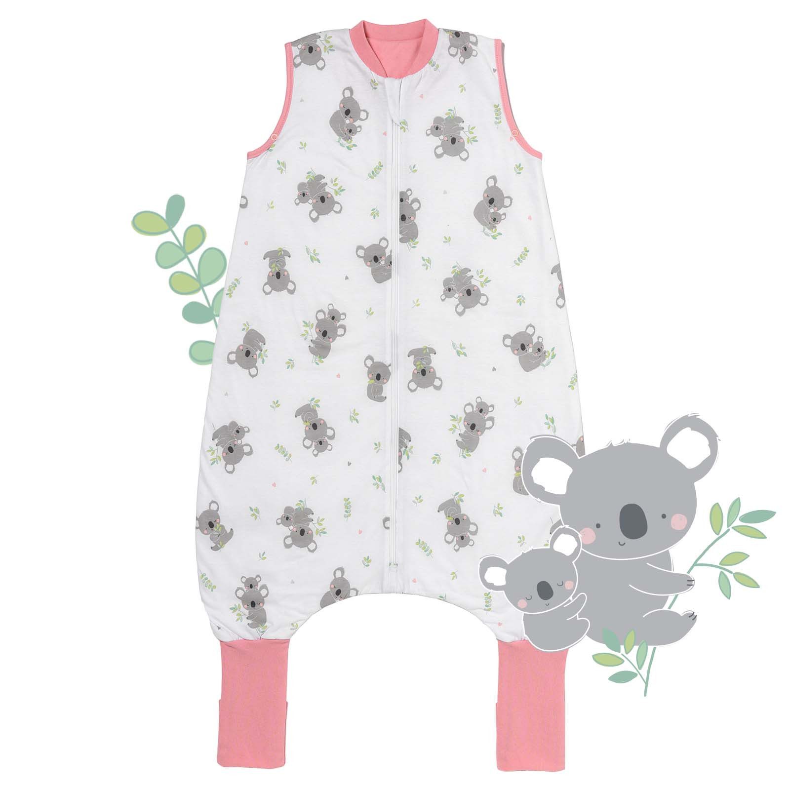 Schlummersack Kinderschlafsack Schlafsack mit Füßen und umklappbaren Bündchen, 1.0 Tog OEKO-TEX