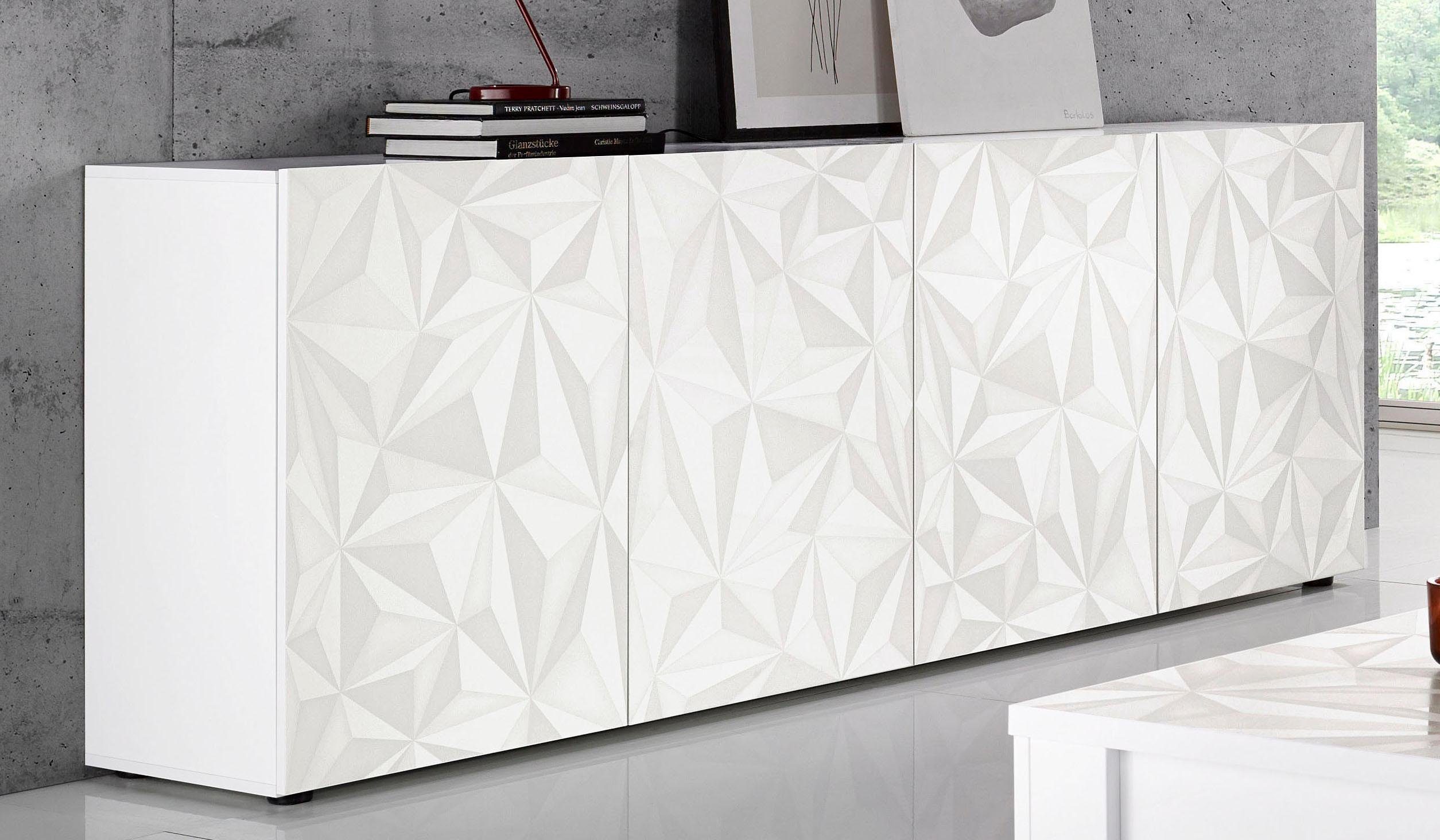 INOSIGN Sideboard Prisma Breite 241, Kommode 4 Türen, Anrichte, Front mit e günstig online kaufen