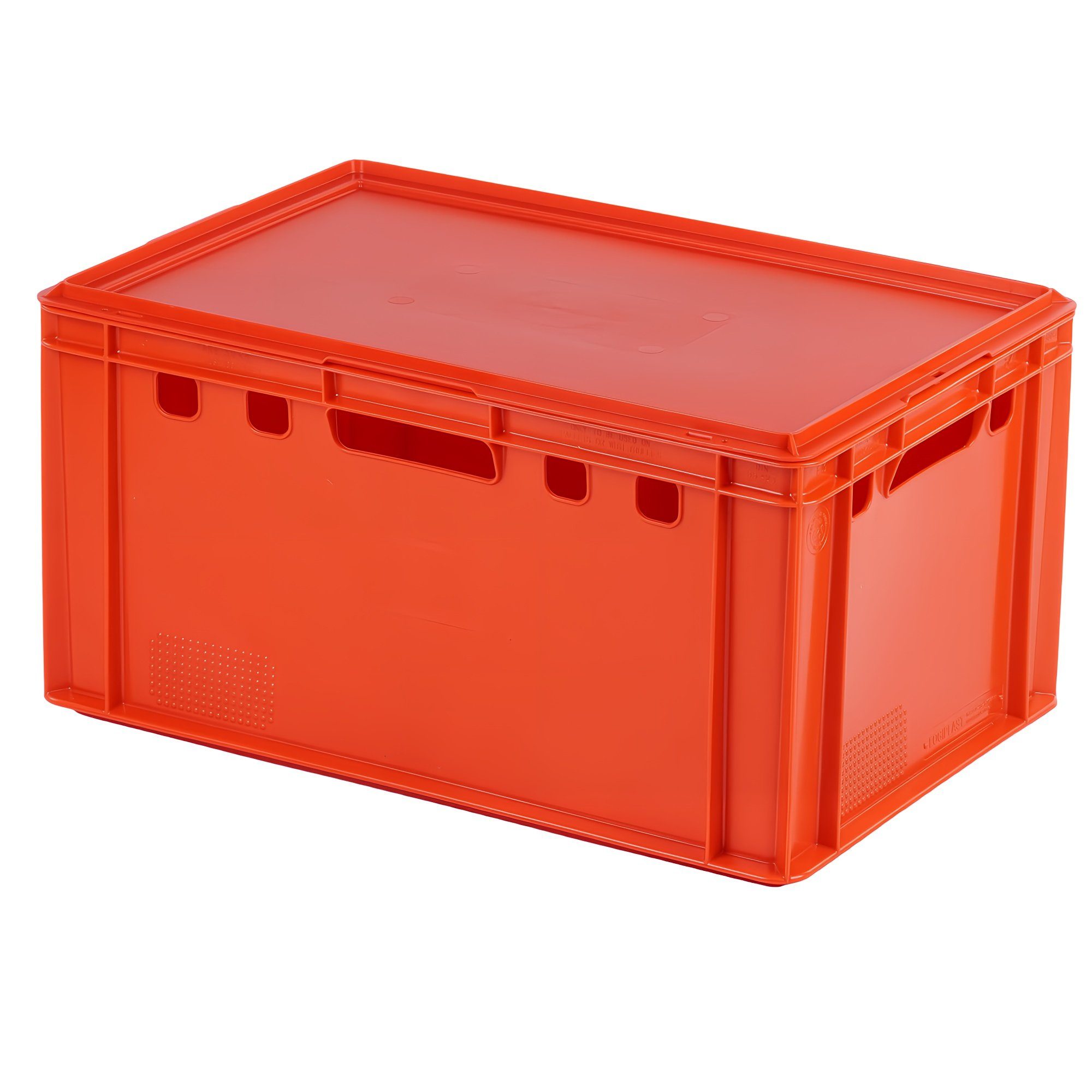 Logiplast Transportbehälter 1 x E3Kisten rot mit Deckel in rot, (Spar