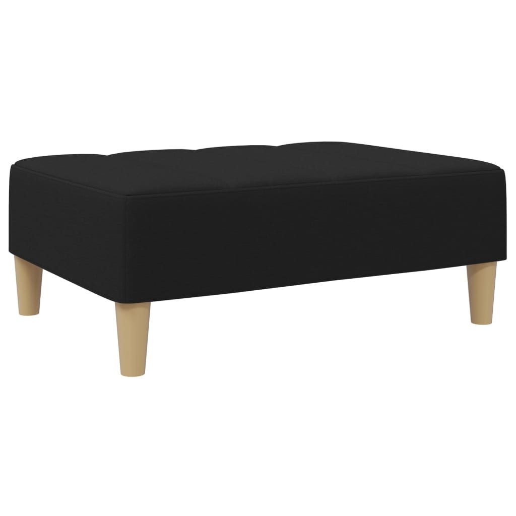 vidaXL Polsterhocker Fußhocker Schwarz 77x55x31 cm günstig online kaufen