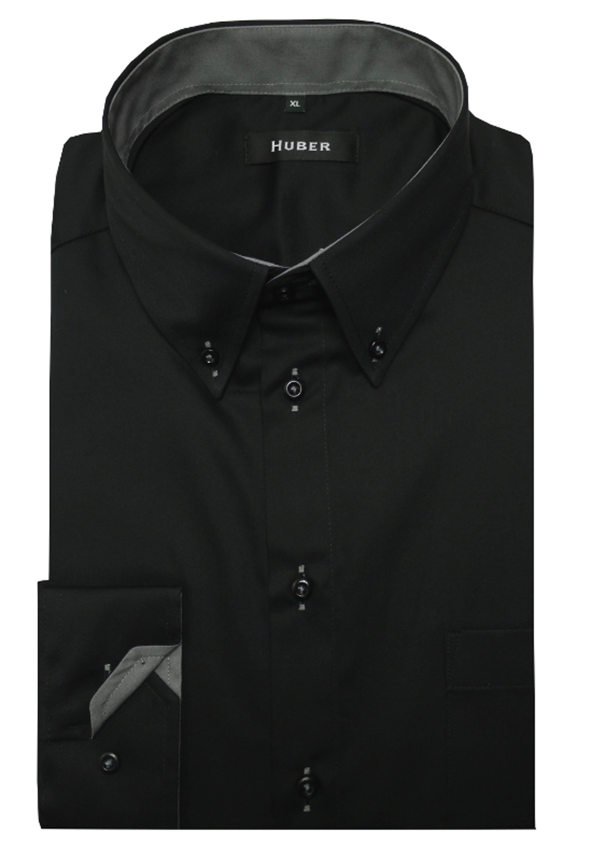 Huber Hemden Langarmhemd HU-0098 Button-Down Kragen, günstig online kaufen
