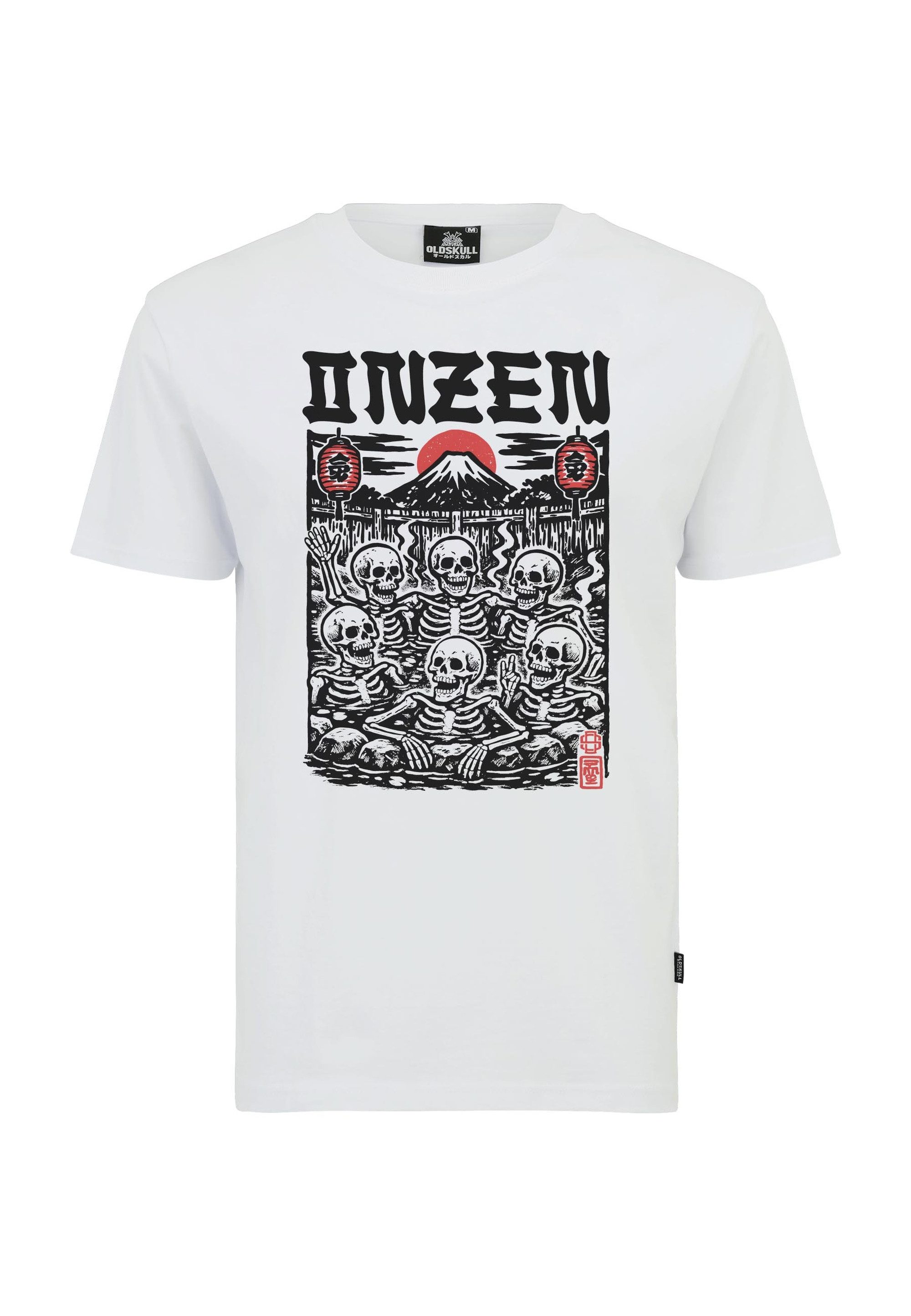 Oldskull T-Shirt Asian Onzen Skull Party Graphic mit hochwertigem Motivdruck