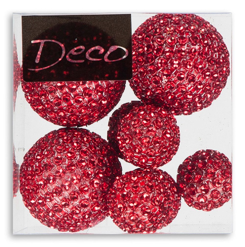 Eurosand Dekokugel DIAMANT-BÄLLE Set 8-tlg. (5x30mm, 3x50mm) Diamant-Effekt.