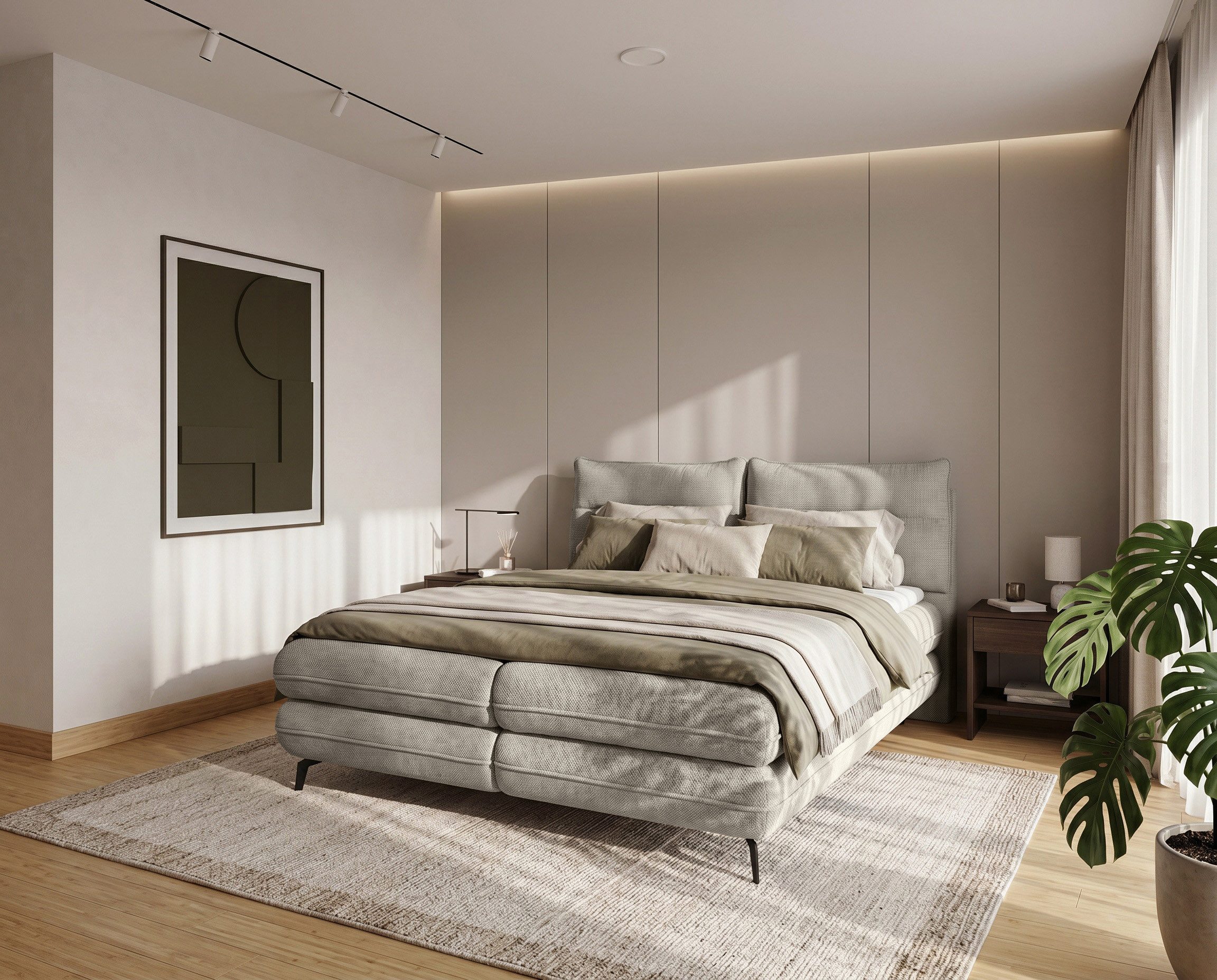 Homesy Boxbett VERSE, Ein Luxusbett in jeder Größe 140x200cm 160x200 cm 180x200cm