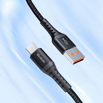 mcdodo Schnellladekabel Typ-C Schwarz 1m Smartphone-Kabel, (100 cm)