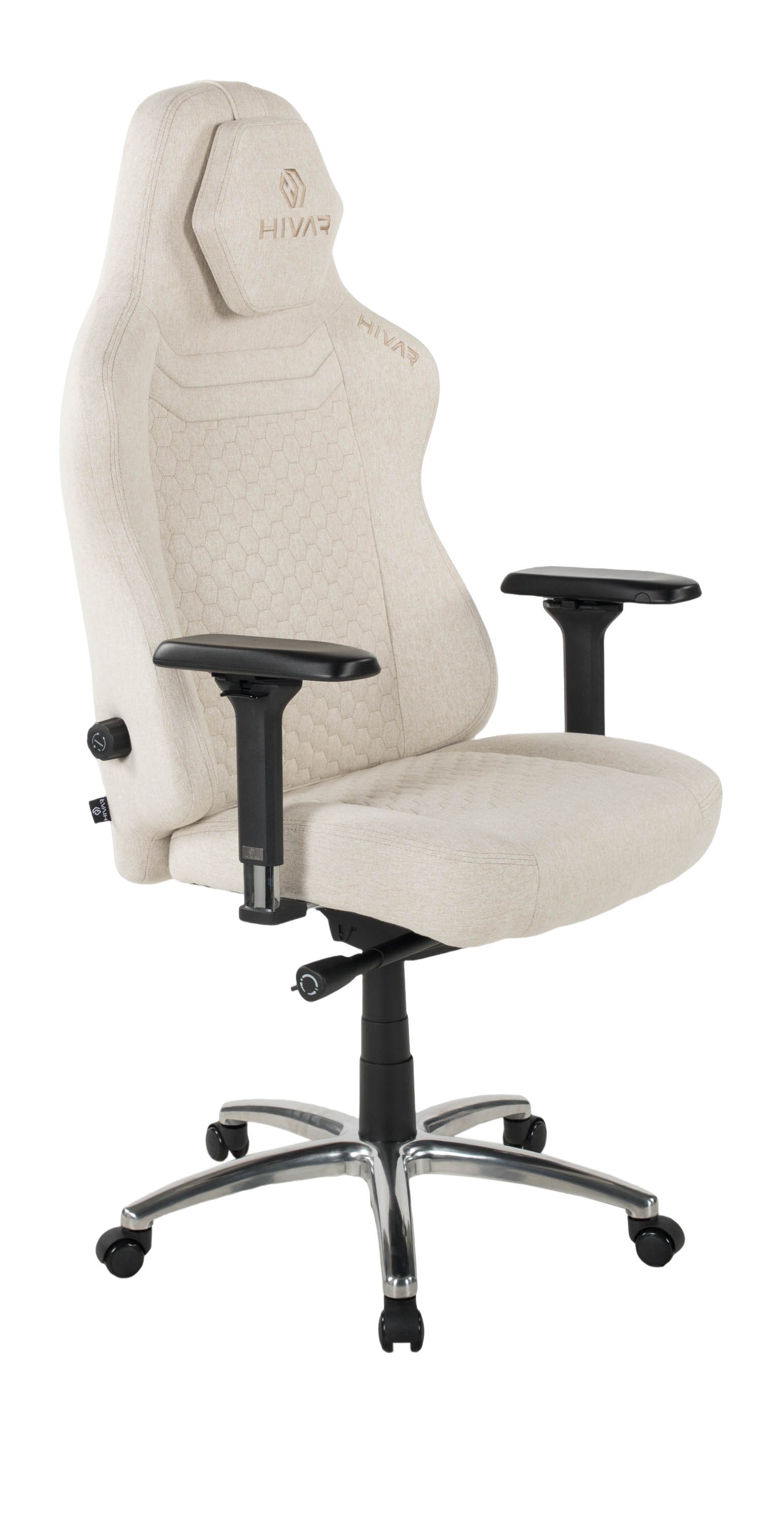 HIVAR Gaming Chair XL, ergonomischer Bürostuhl, Lordosenstütze, belastbar bis 180 kg