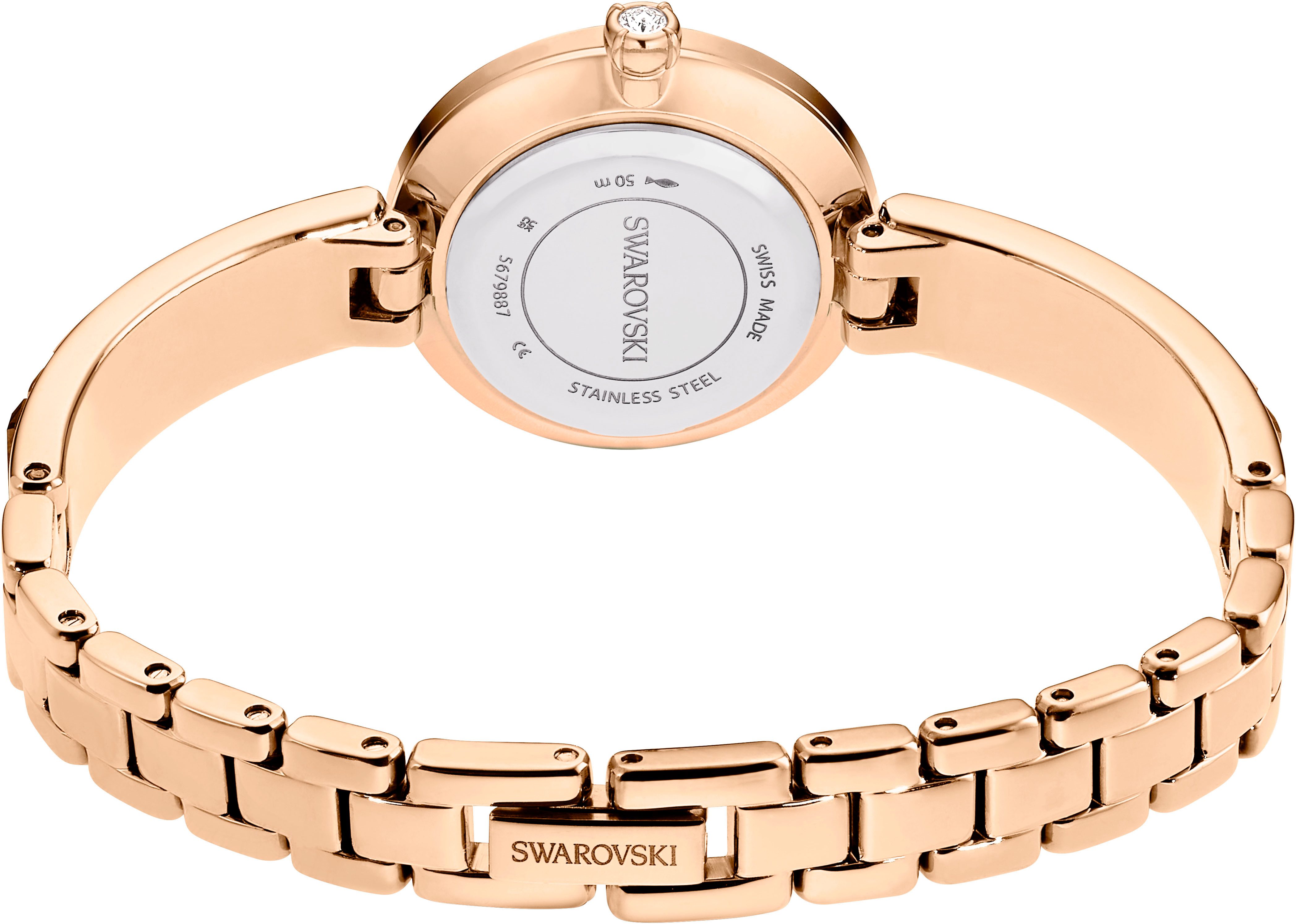 Swarovski Quarzuhr MATRIX BANGLE 5679887, Armbanduhr, Damenuhr, analog, Swarovski®-Kristalle, Swiss Made