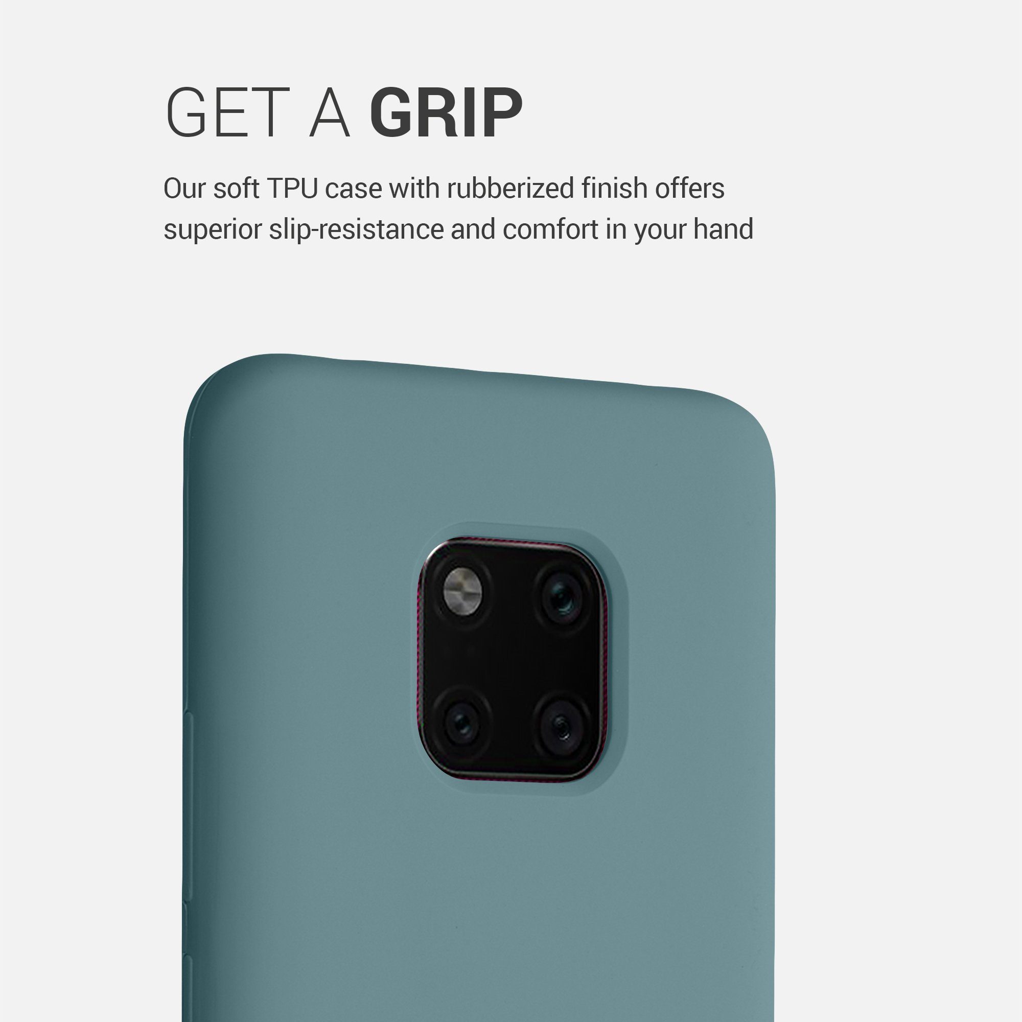 kwmobile Handyhülle Handyhülle für Huawei Mate 20 Pro Hülle, Weiches Handy Silikon Case - Schutzhülle Cover