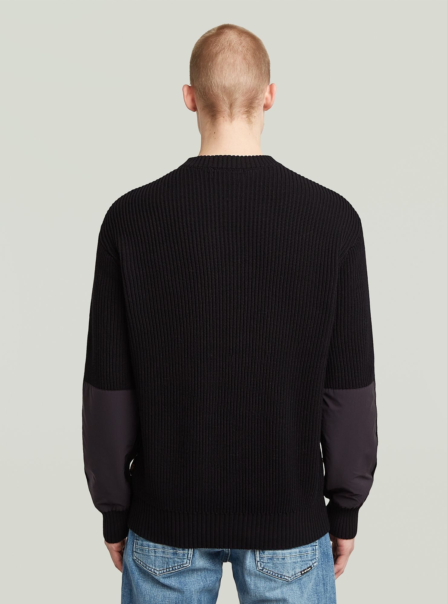 G-STAR Longpullover Woven Mix Knit Pullover