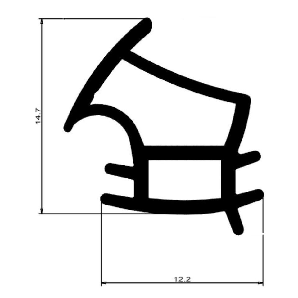 Einfach Dichtungen Türdichtband Stahlzargendichtung I 5m ► Langlebig und wartungsfrei
