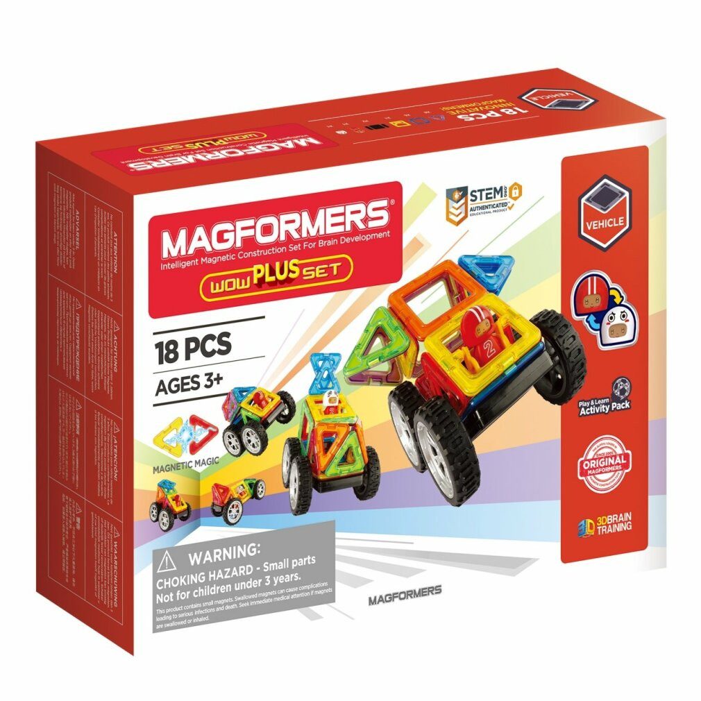 MAGFORMERS Modellauto Wow Starter PLUS 18 Stück