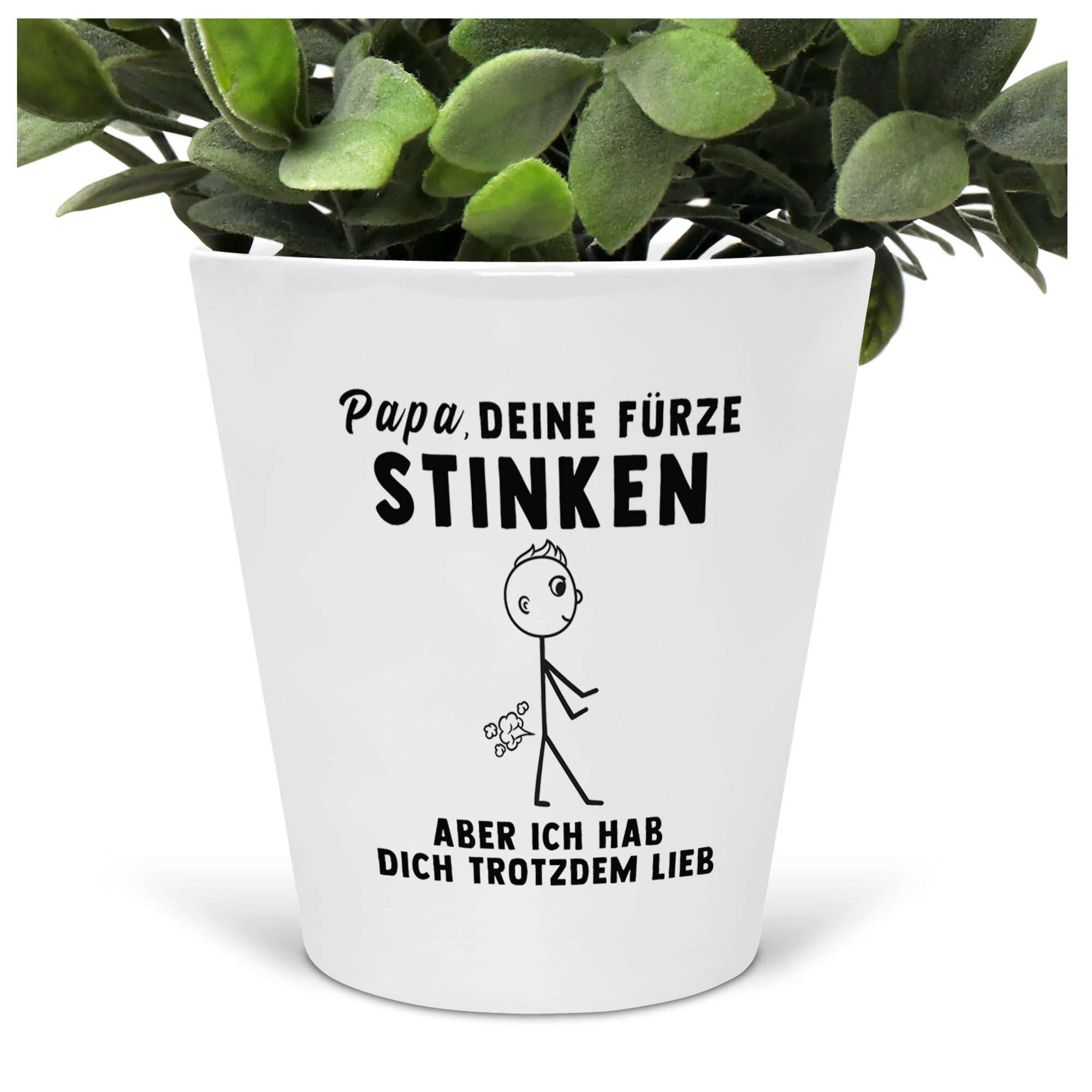 22Feels Blumentopf Spruch Übertopf Deko Innen Papa Geschenk Vatertag Männer (Für Zimmerpflanze), IN DEUTSCHLAND BEDRUCKT