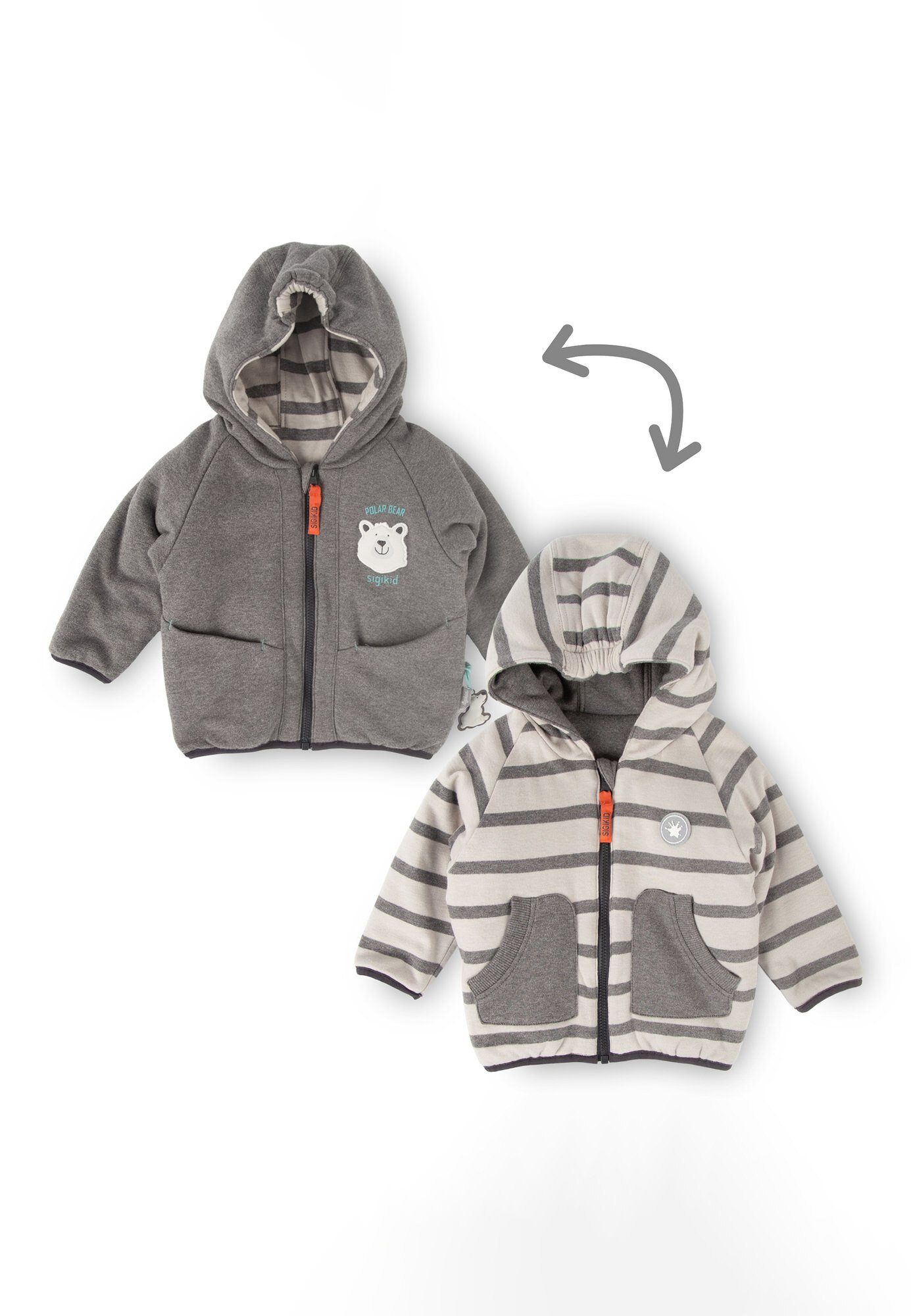 Sigikid Wendejacke wattiert Wendejacke Jacke Baby (1-St)