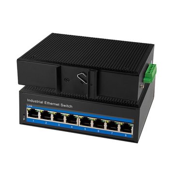 LogiLink NS201 Netzwerk-Switch (Industrie Fast Ethernet Switch, 8-Port, 10/100 Mbit/s)