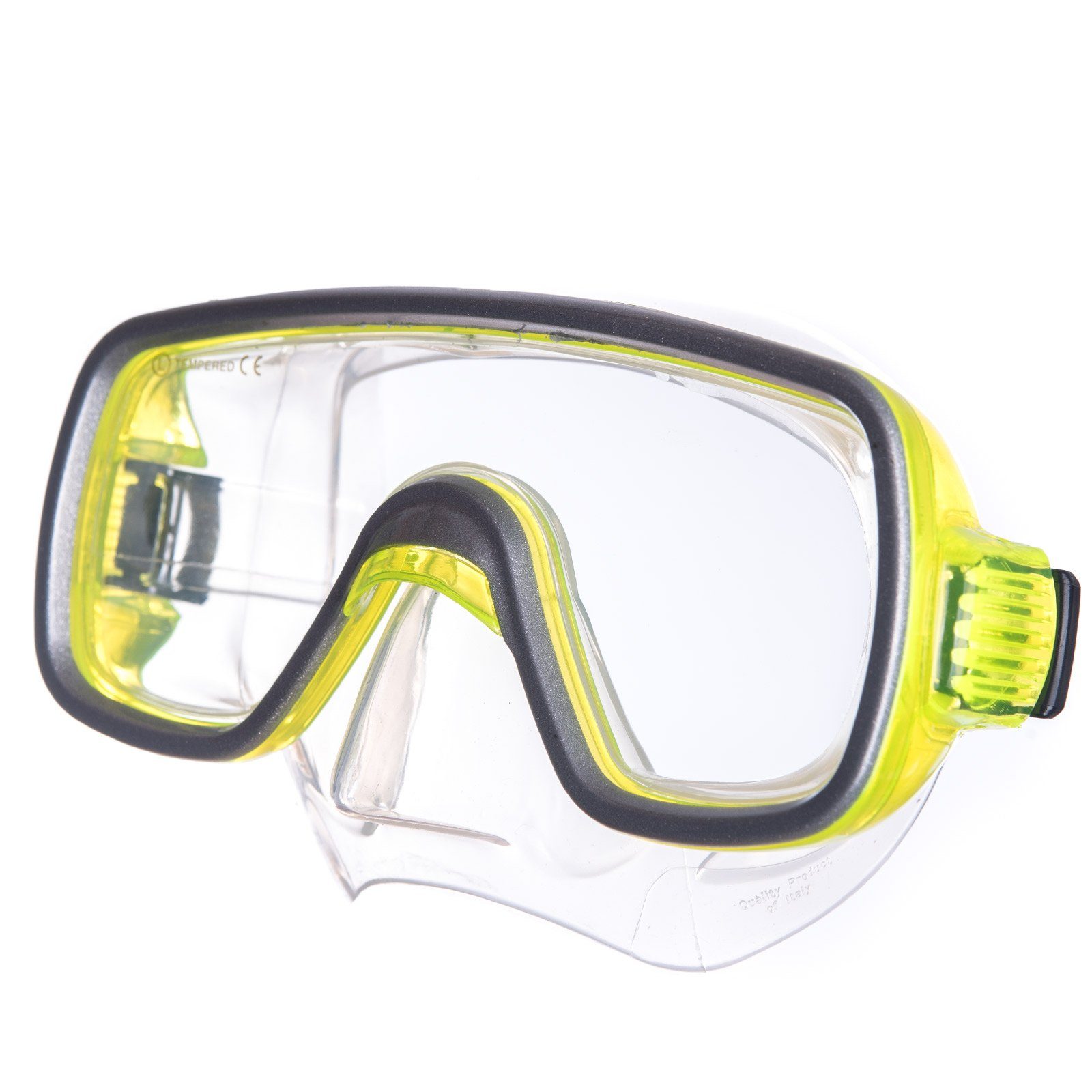 Salvas Schwimmbrille Jugend Tauch Maske Geo Schnorchel Taucher Schwimm, Brille Beschlag Silikon Gelb