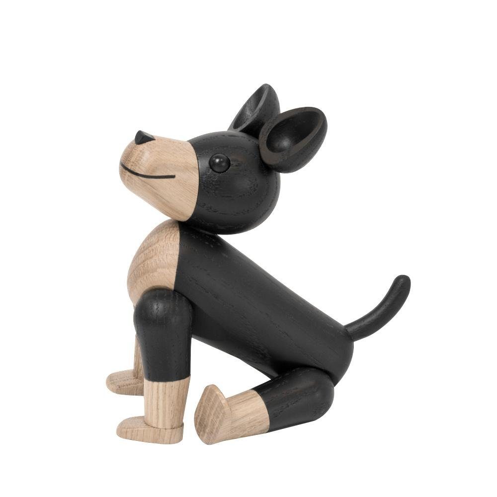 der Design Hund Eiche Dekofigur Novoform (14,5cm) Skulptur Charlie
