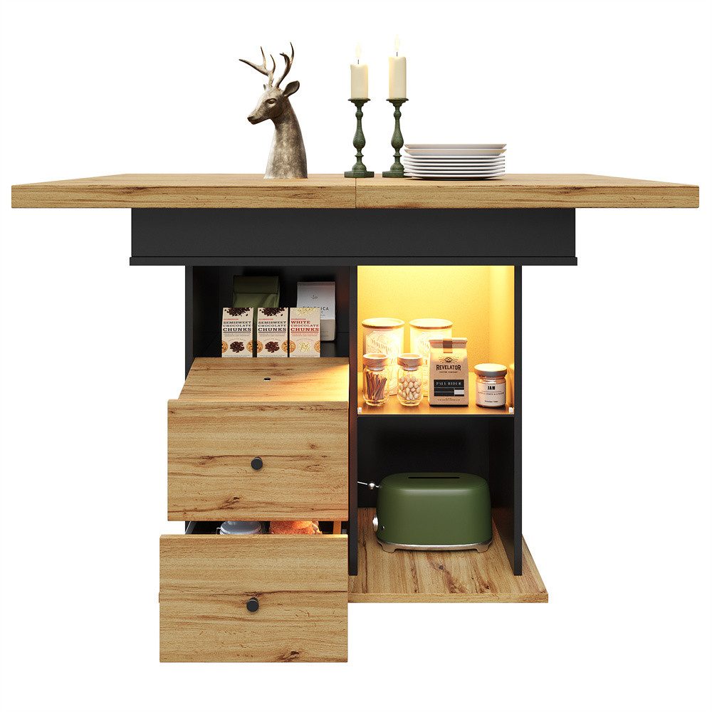 OKWISH Esstisch Verstellbarer Teleskoptisch Küchentisch (mit günstig online kaufen