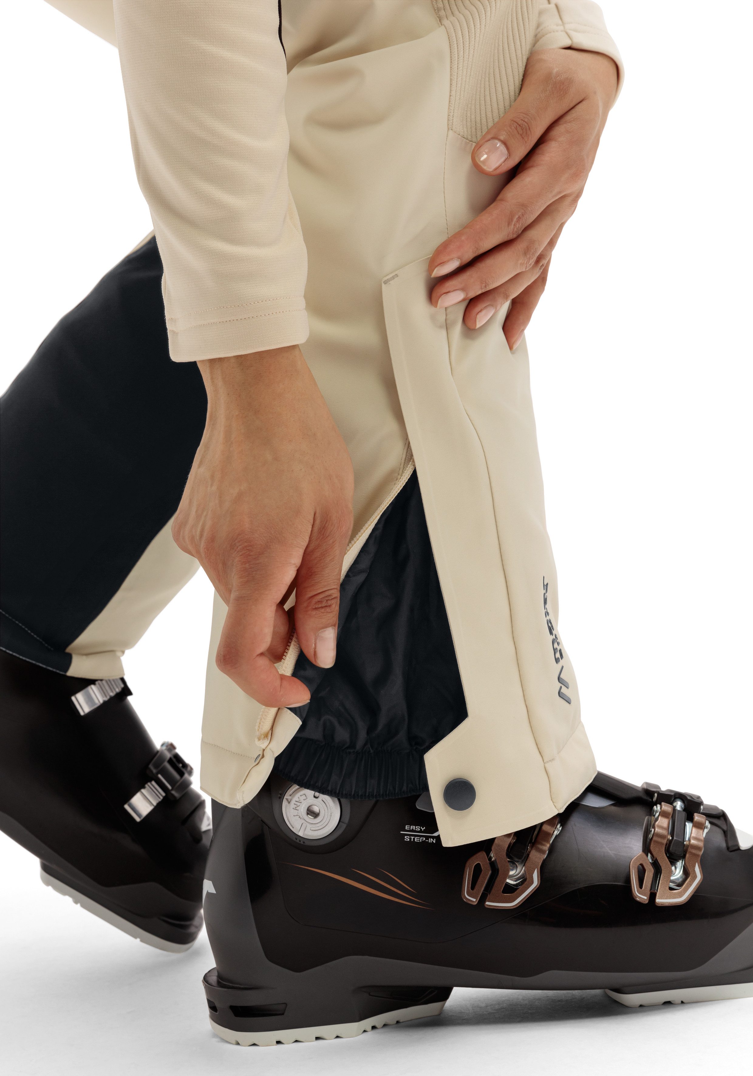 Maier Sports Skihose Whiteglam Pants W Damen Schneehose atmungsaktiv und wasserdicht Regular Fit