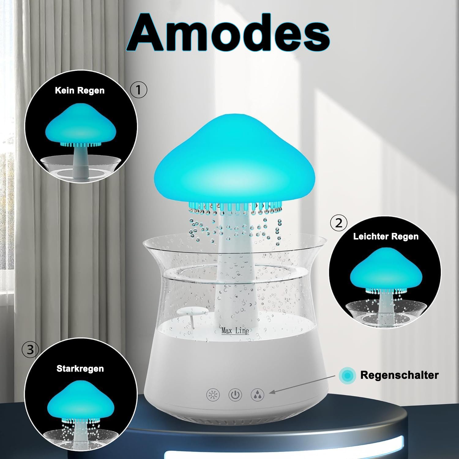 REDOM Luftbefeuchter Regenwolken Raumbefeuchter Aromatherapie Diffusor, 0,3 günstig online kaufen