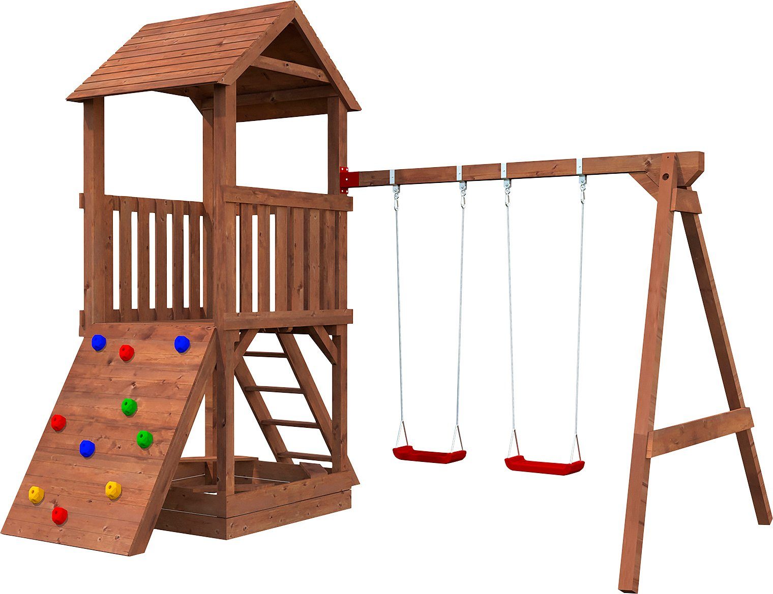 Palmako Spielturm JESPER SET 3, BxTxH: 361x304x314 cm
