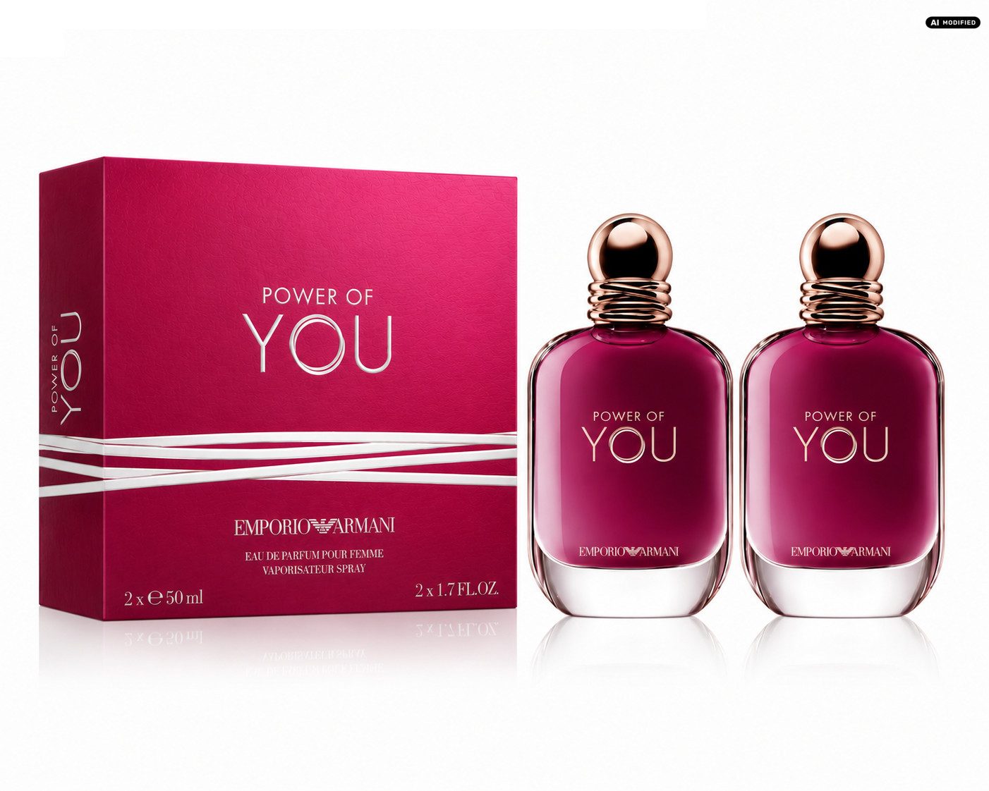 Giorgio Armani Eau de Parfum Armani Emporio Armani Power of You Eau de Parfum 2er Set, 1-tlg., Vorteilspack mit zwei Eau de Parfum Flakons