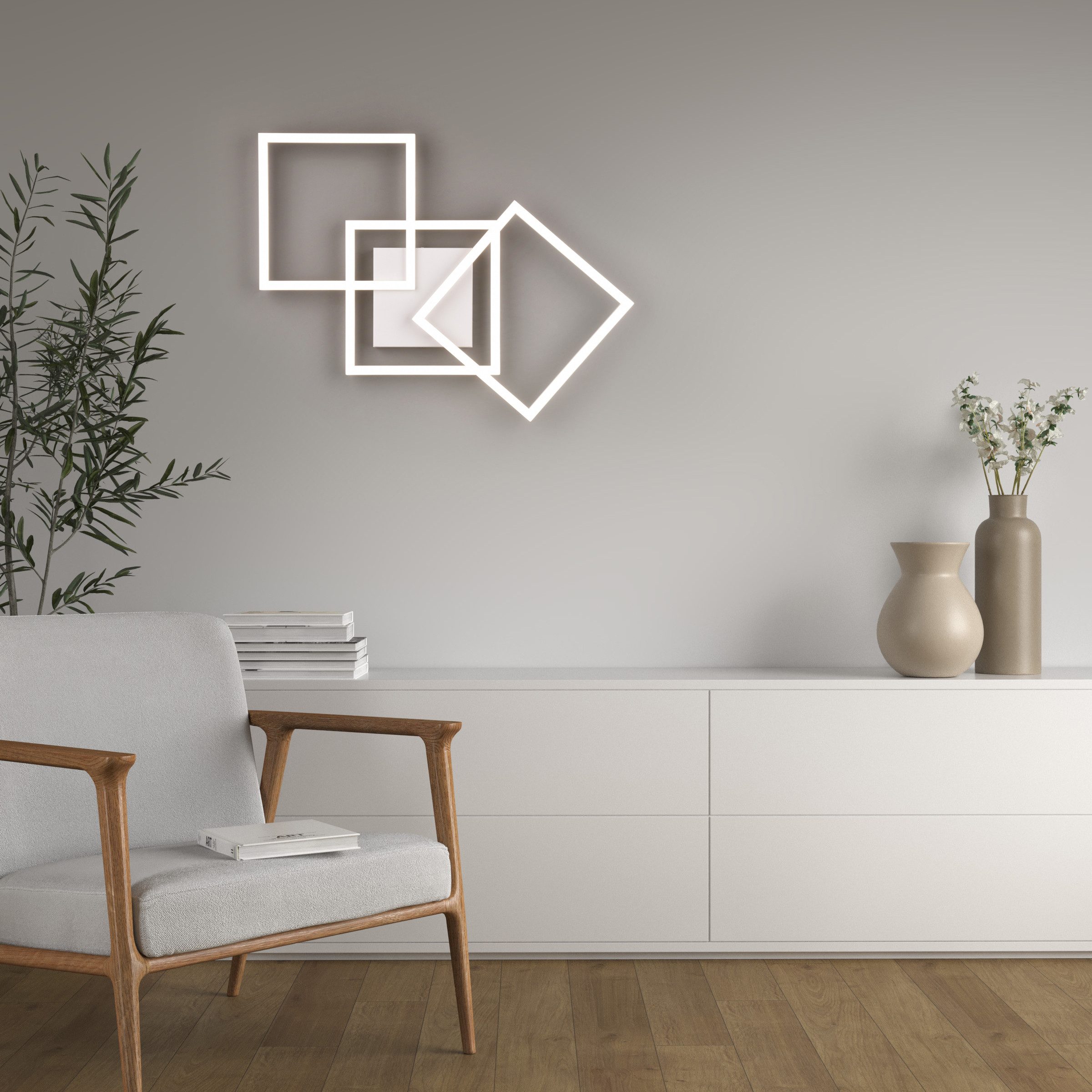 my home LED Deckenleuchte ANTJE, Deckenlampe, schwenkbare LED-Rechtecke, LE günstig online kaufen