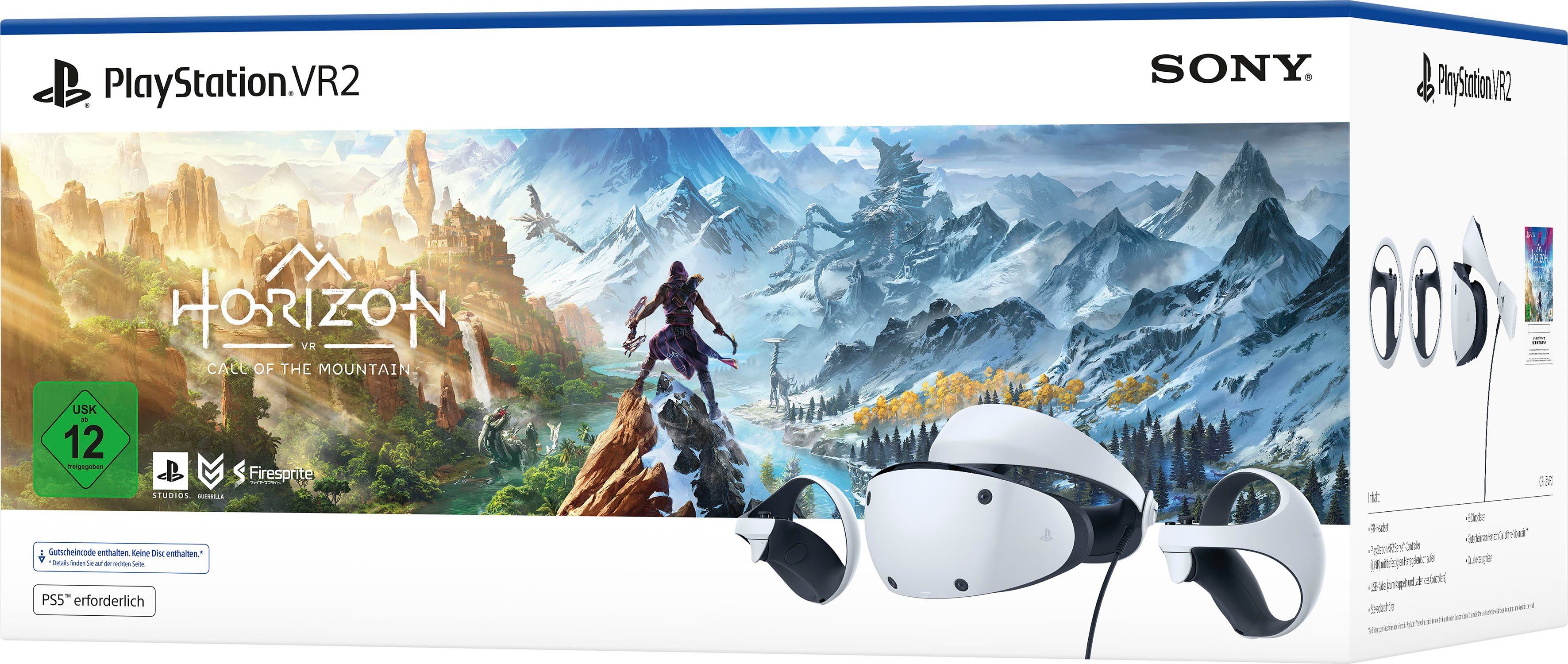 Sony PlayStation®VR2 Horizon Call of the (3840 2160 px) x Mountain-Bundle™ Virtual-Reality-Brille