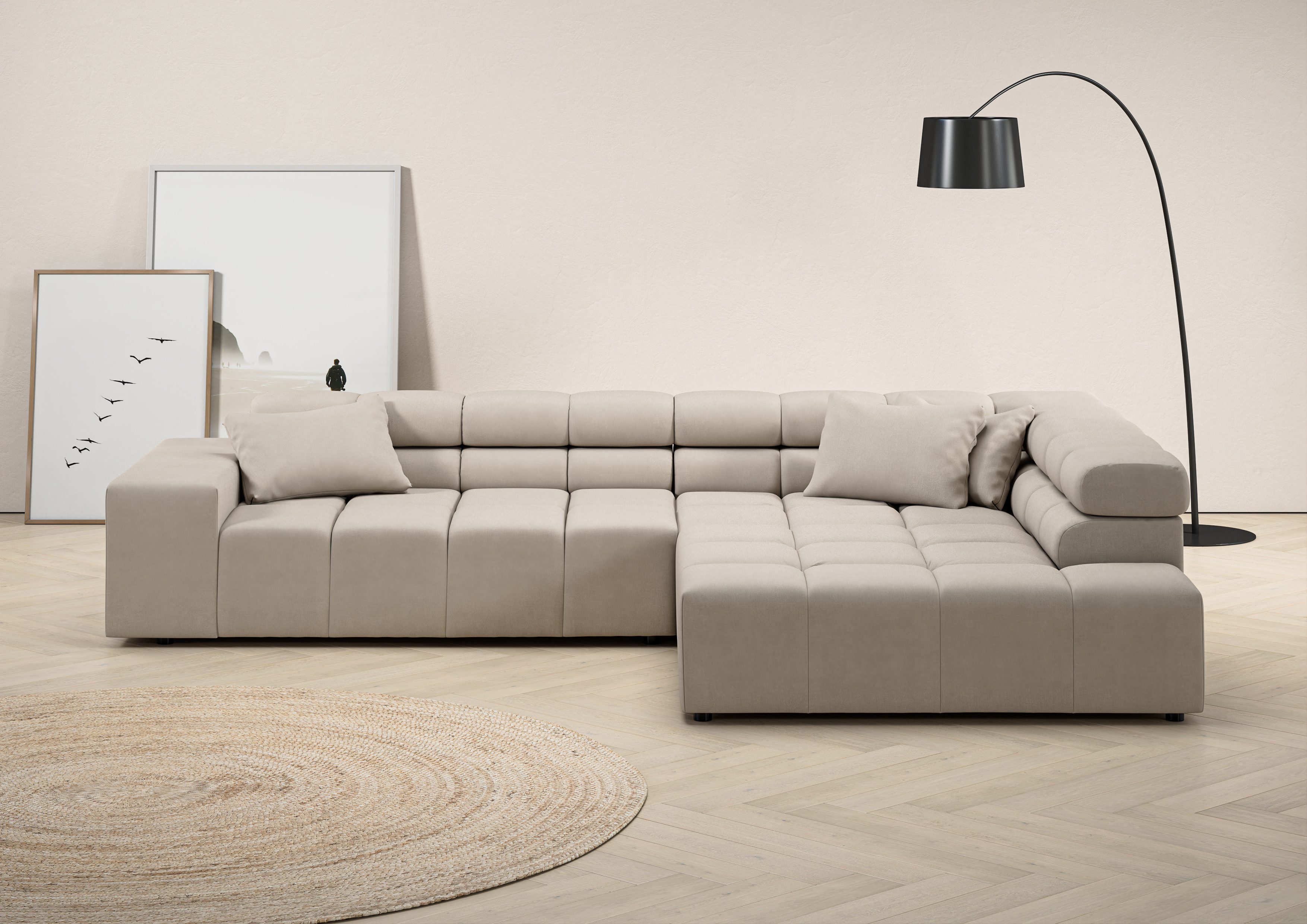 INOSIGN Ecksofa Ancona incl. Kopfteilverstellung, OTTOs Choice, Breite 319c günstig online kaufen