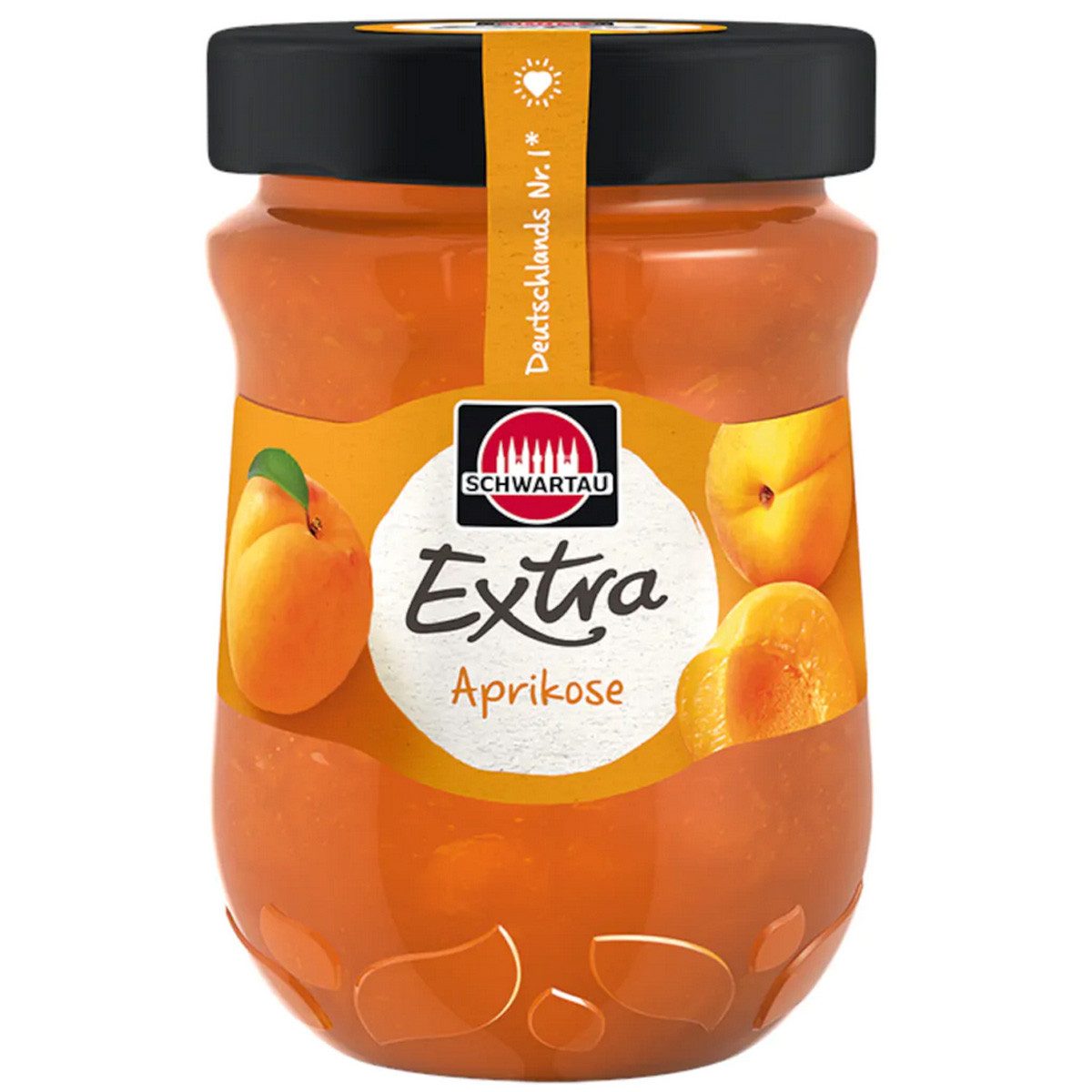 SCHWARTAU Fruchtaufstrich, Schwartau Extra Aprikose Frühstück Fruchtaufstrich vegan 340g