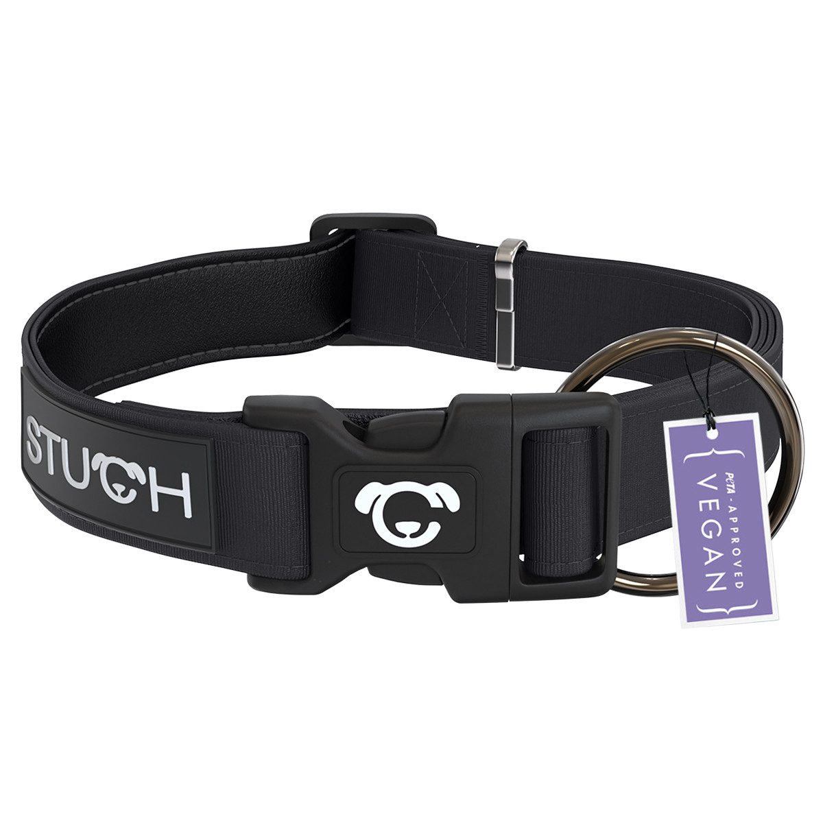 STUCH Hunde-Halsband STUCH Hundehalsband - verstellbares und gepolstertes Nylon Halsband