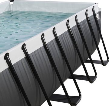 EXIT Framepool Black Leather, BxLxH: 200x400x122 cm, mit Kartuschenfilter und Leiter