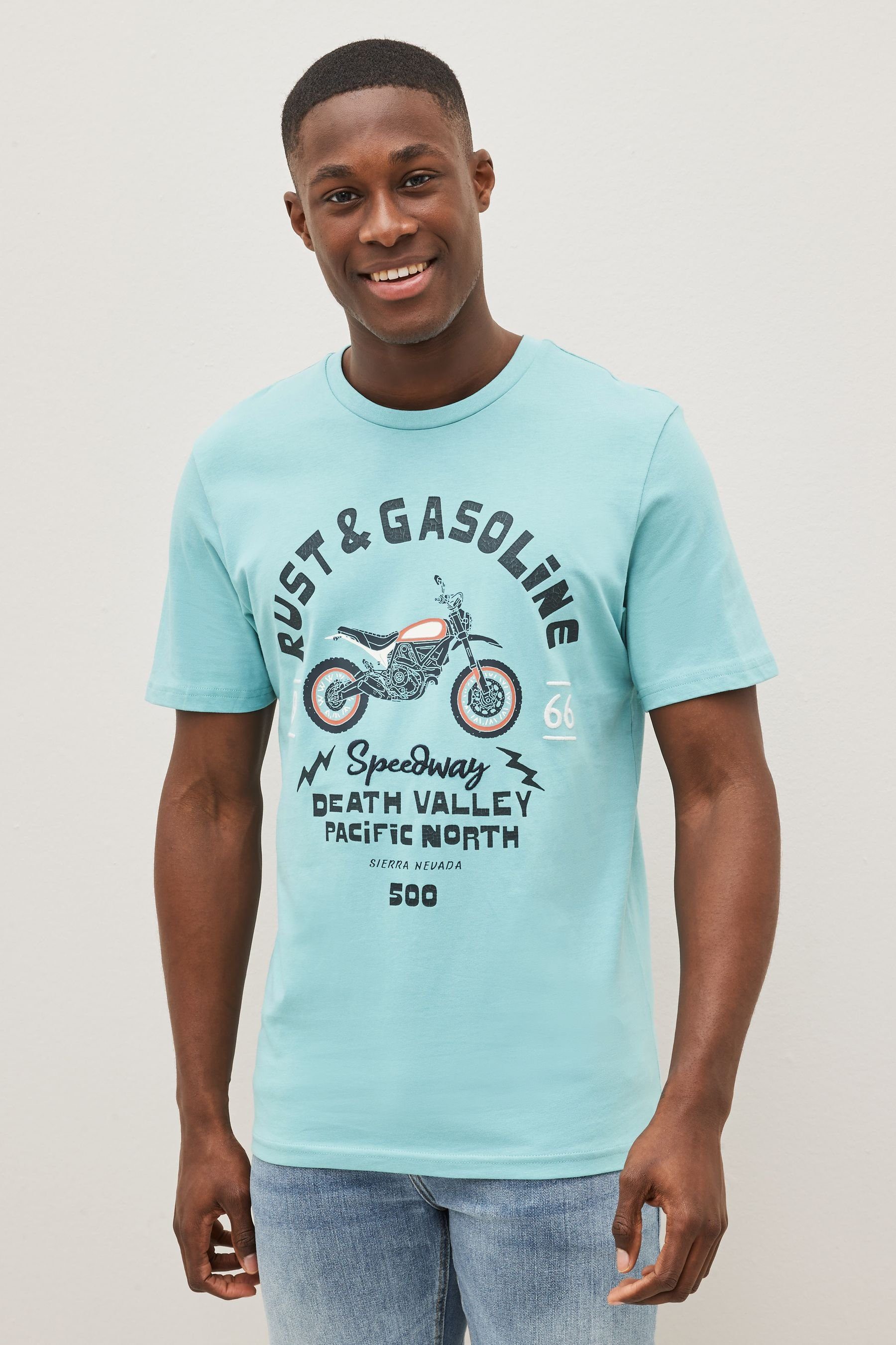 Next Print-Shirt T-Shirt Mix (3-tlg) Print mit Motorbike