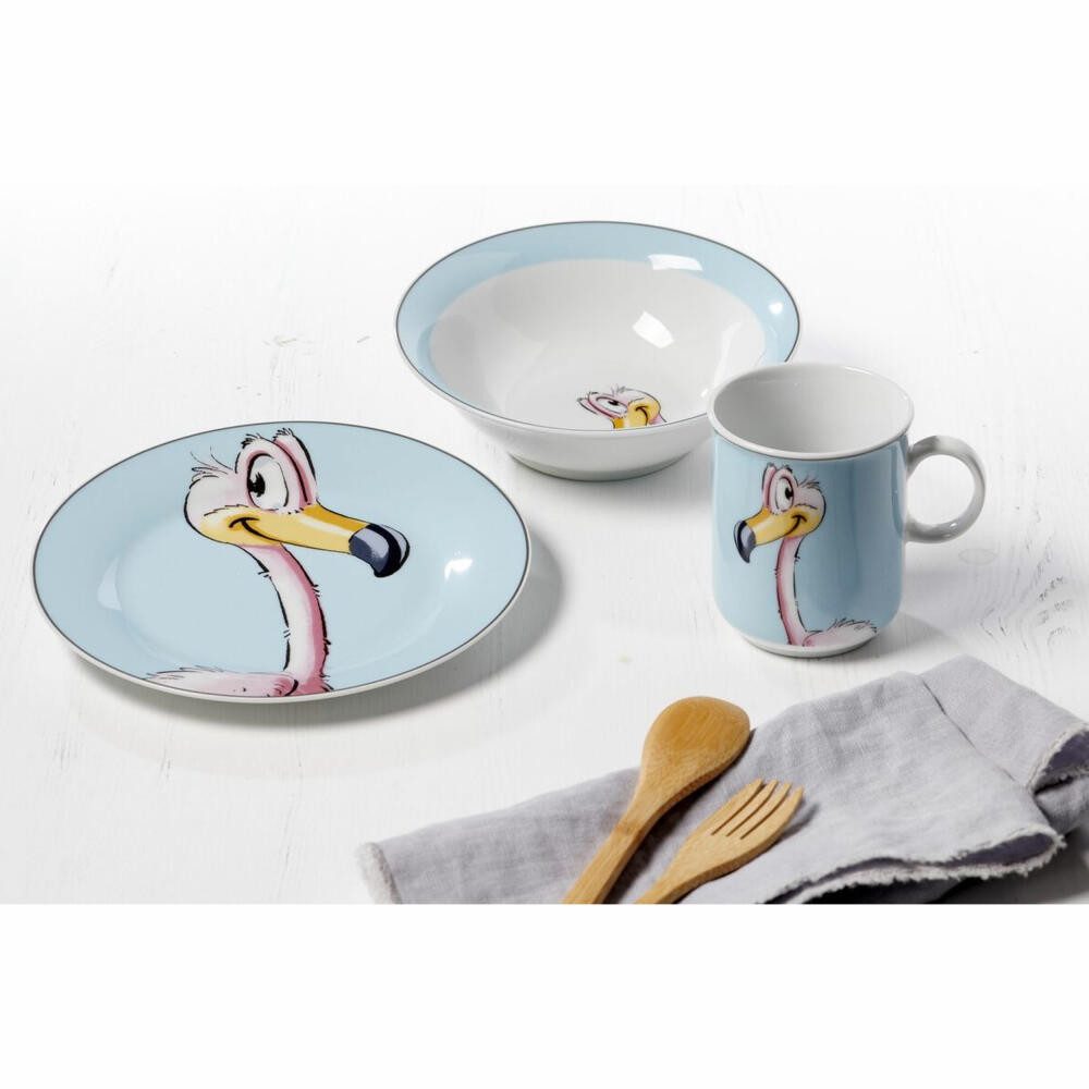 Ritzenhoff & Breker Kinderschale Happy Zoo Flo Ø 16.5 cm, Porzellan