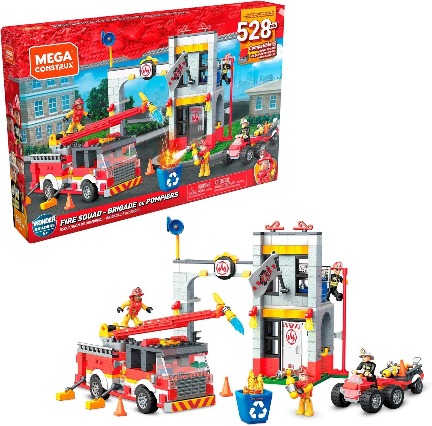 MEGA MEGA Construx GLK56 Fire Station, 528 Teile Spielbausteine