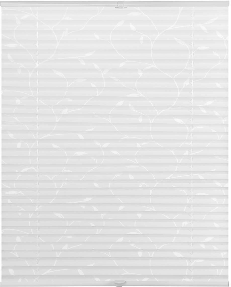 LICHTBLICK ORIGINAL Plissee Plissee Klemmfix, ohne Bohren, verspannt, Ausbrenner, halbtransparent, verspannt, Klemmfix