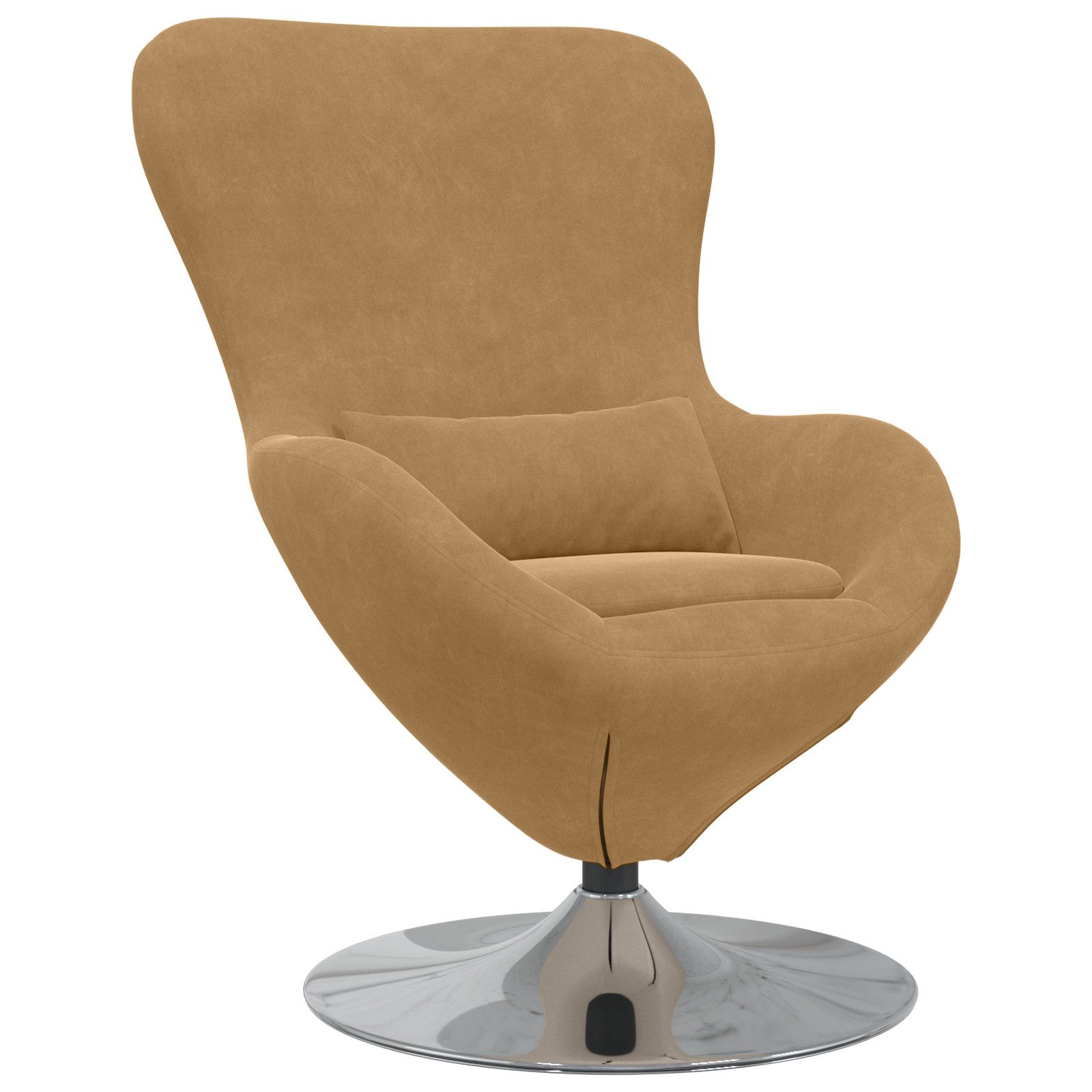 vidaXL Sessel Eierstuhl Braunes Velvet (1-St) günstig online kaufen